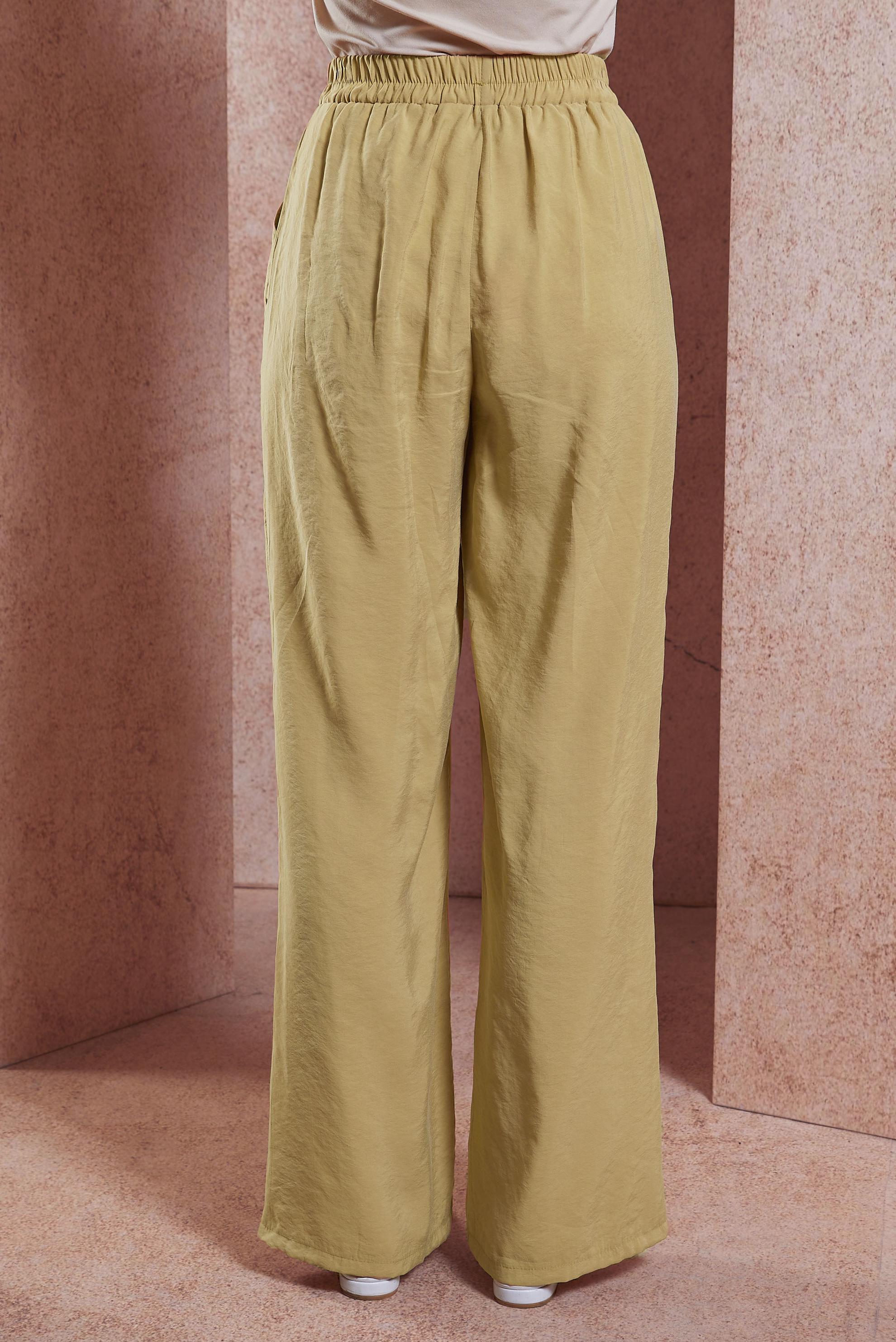 Tesettür giyim KAHVE BELİ LASTİKLİ MODAL PANTOLON 70736