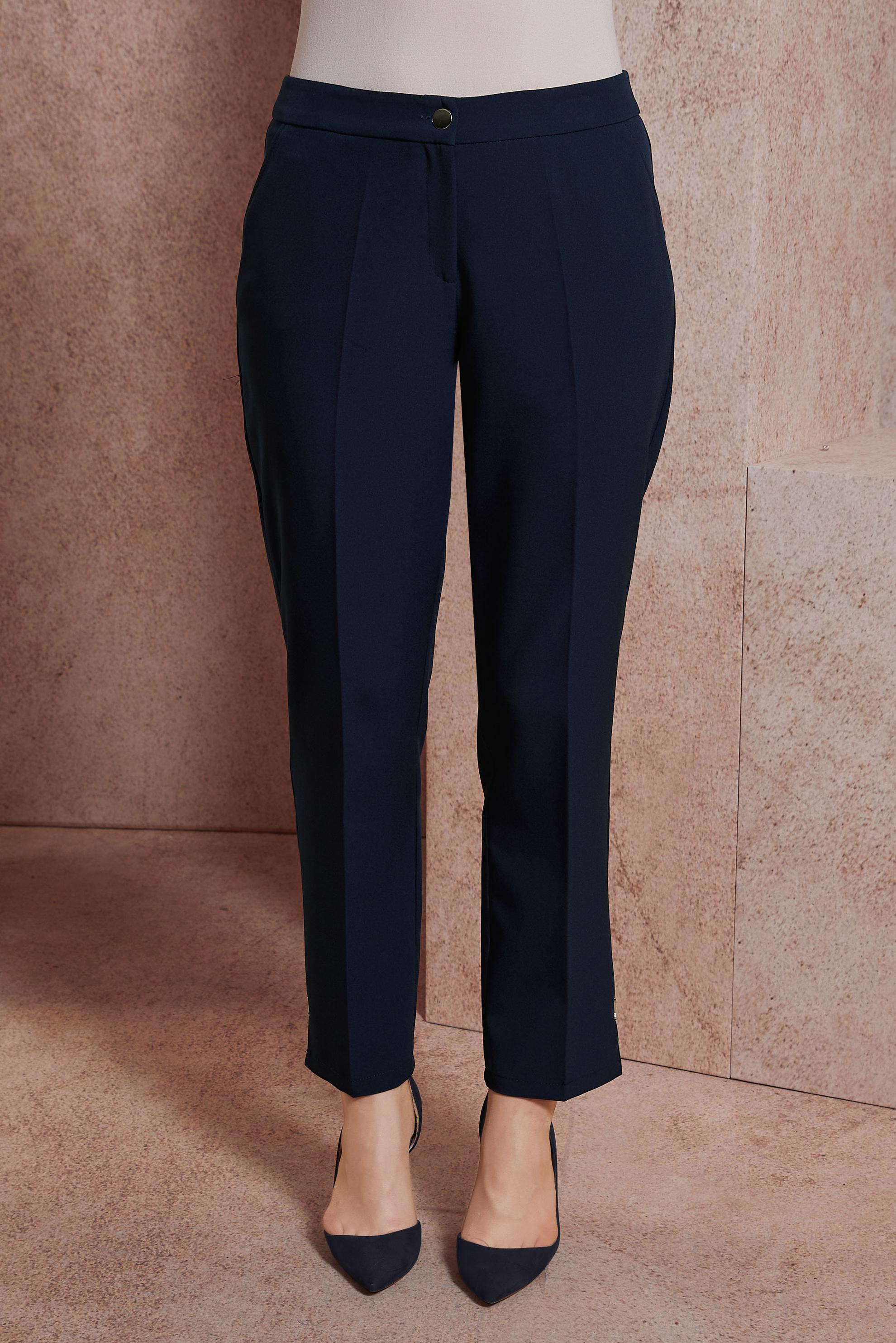 Tesettür giyim LACİVERT DAR PAÇA PANTOLON 70737