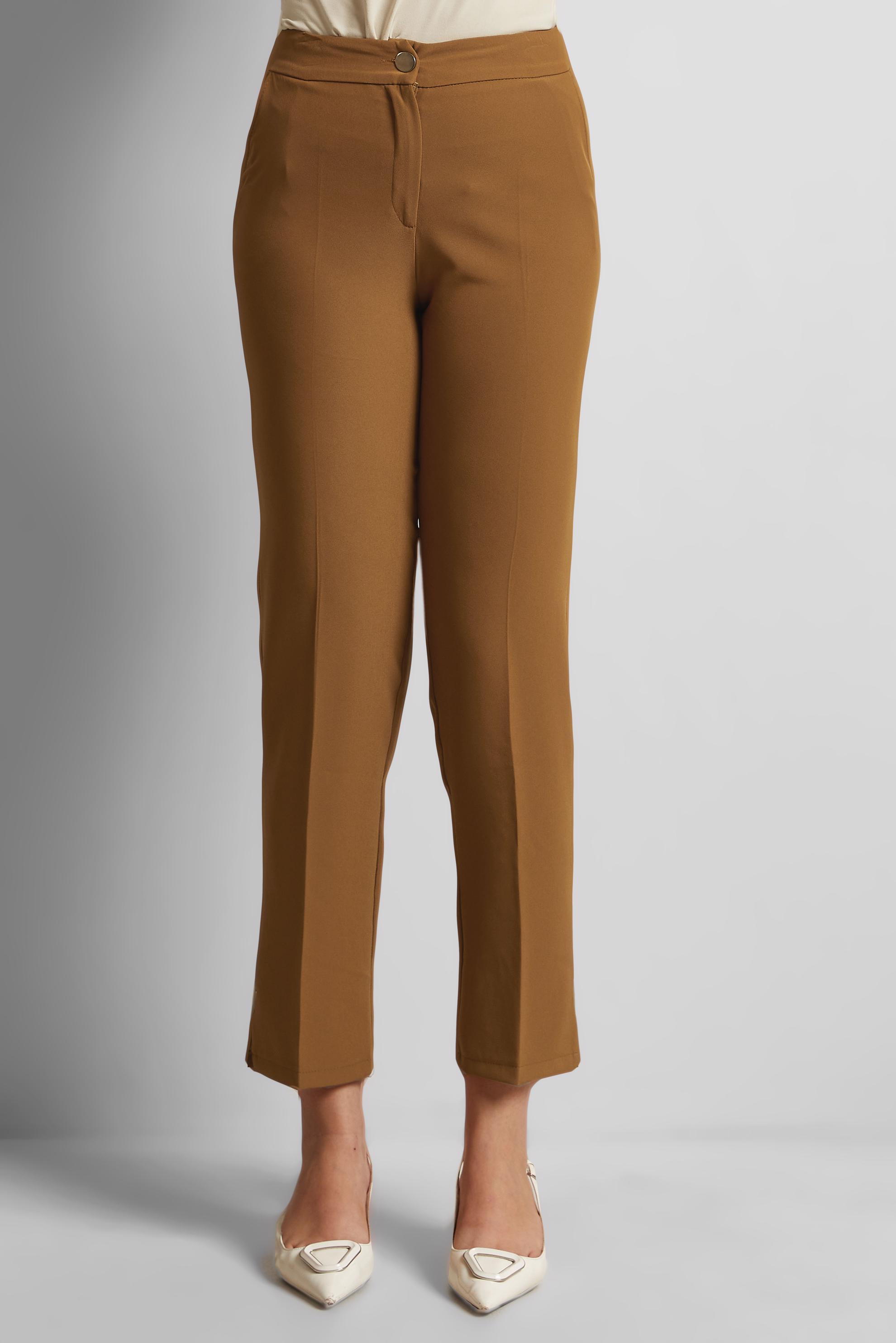 Tesettür giyim SARI DAR PAÇA PANTOLON 70737