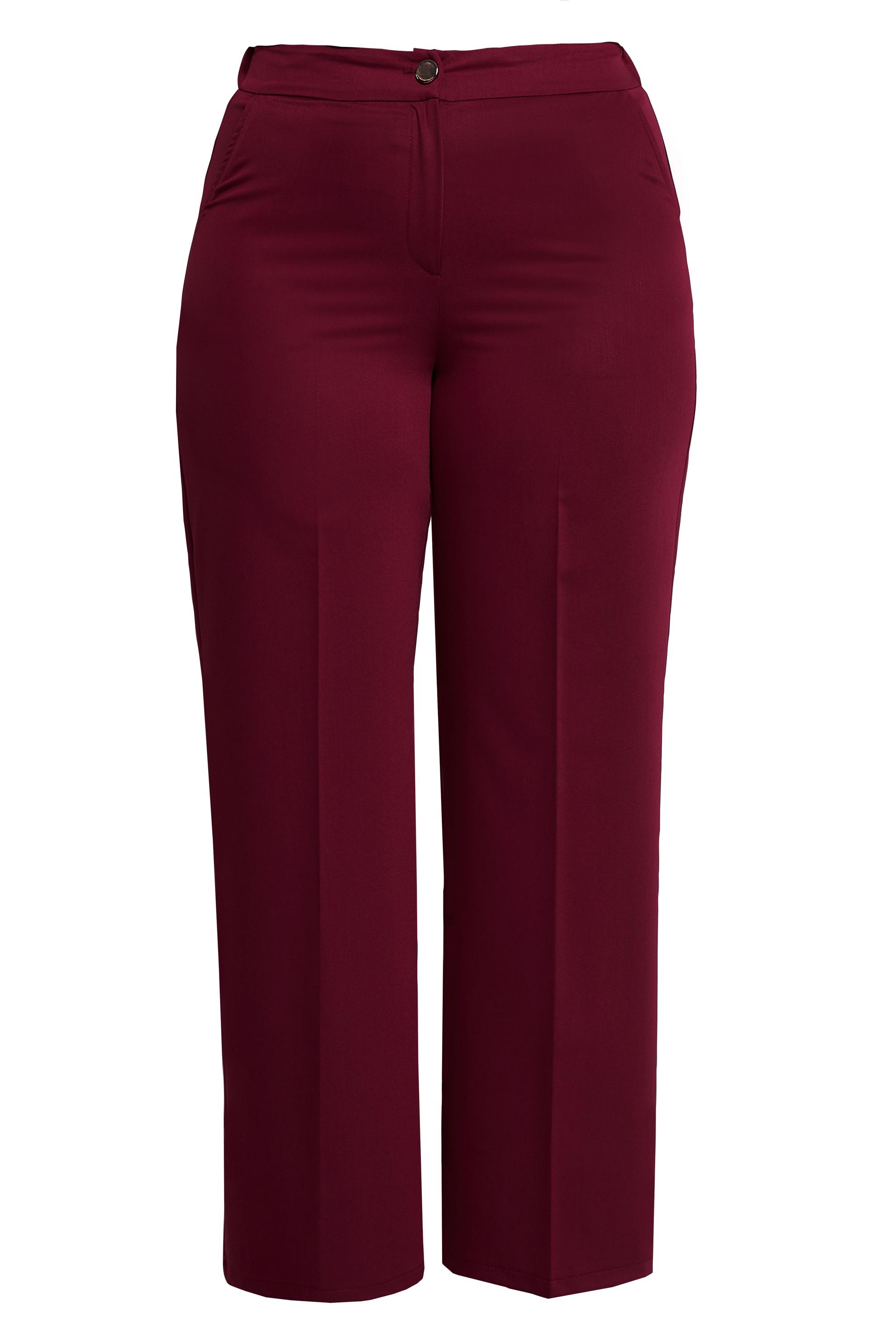 Vêtements hijab ROUGE BORDEAUX PANTALON TAILLE HAUTE GRANDE TAILLE 70738