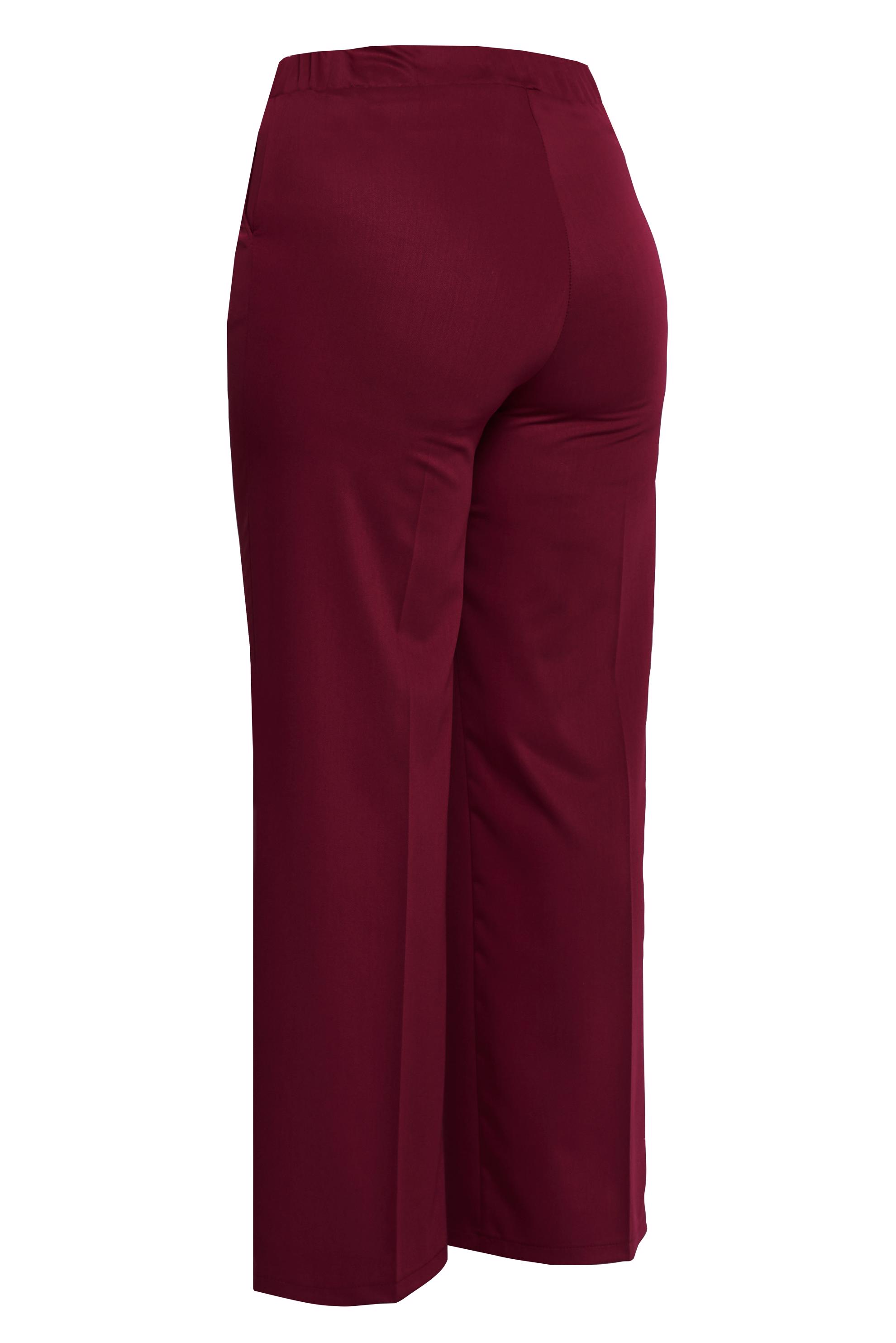 Vêtements hijab ROUGE BORDEAUX PANTALON TAILLE HAUTE GRANDE TAILLE 70738