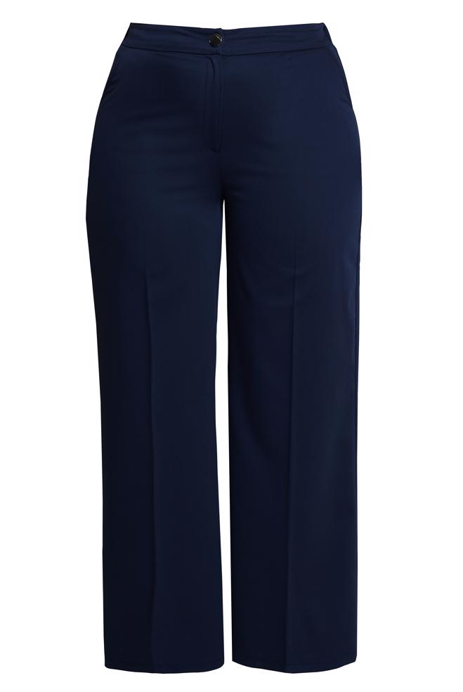 Tesettür giyim LACİVERT YÜKSEK BEL BÜYÜK BEDEN PANTOLON 70738 - ALVİNA