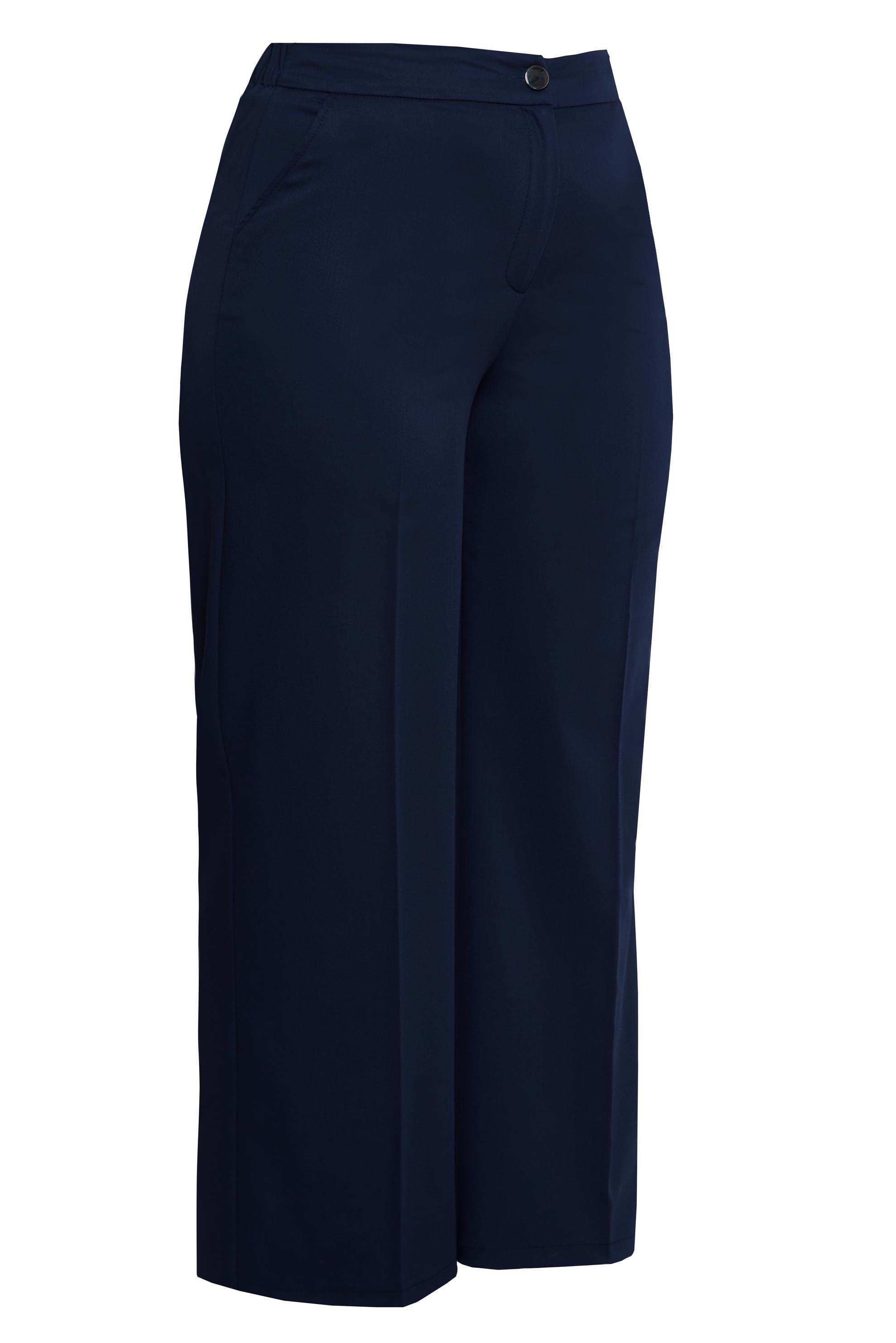 Hijab clothing NAVY BLUE HIGH WAIST PLUS SIZE PANTS 70738