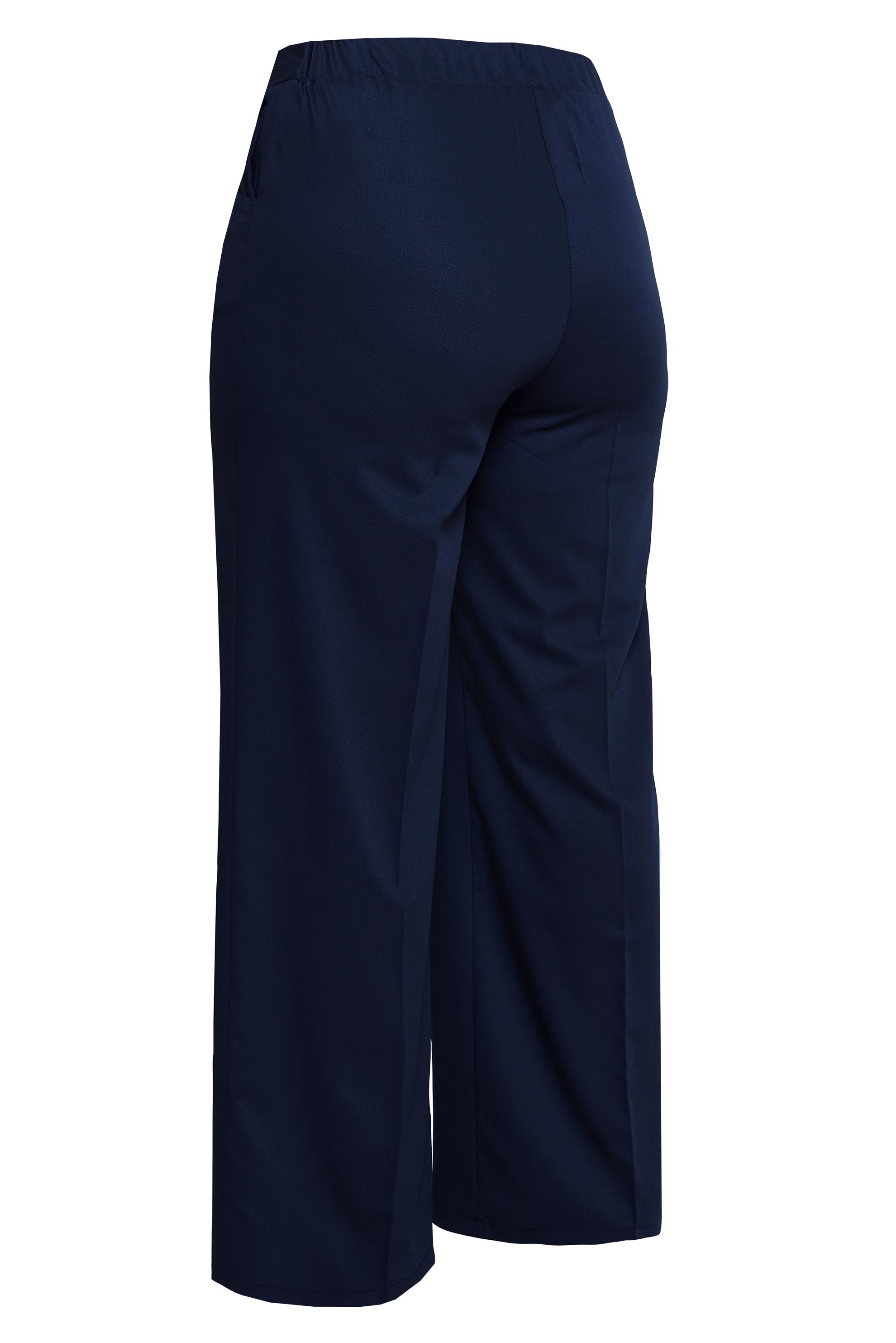 Hijab clothing NAVY BLUE HIGH WAIST PLUS SIZE PANTS 70738