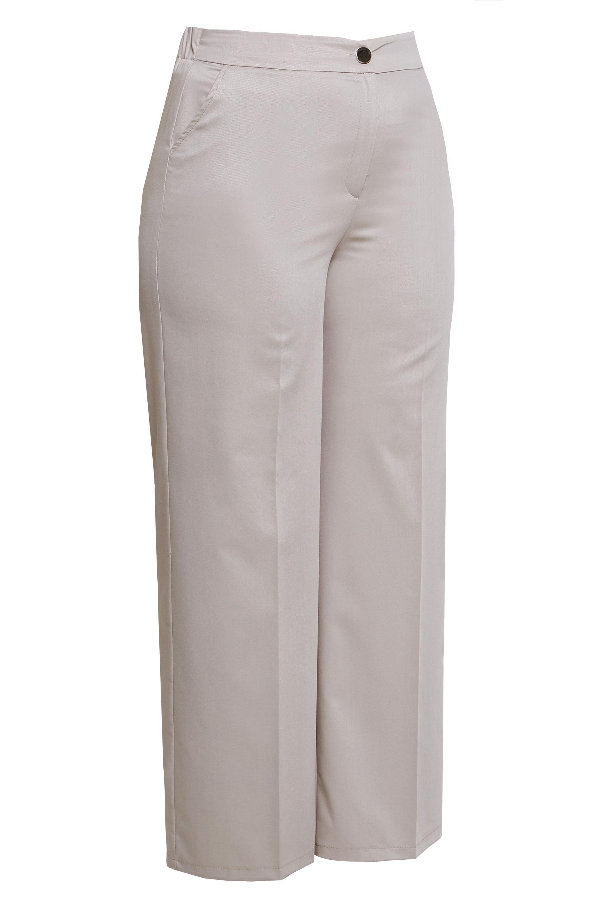 Vêtements hijab BEIGE PANTALON TAILLE HAUTE GRANDE TAILLE 70738