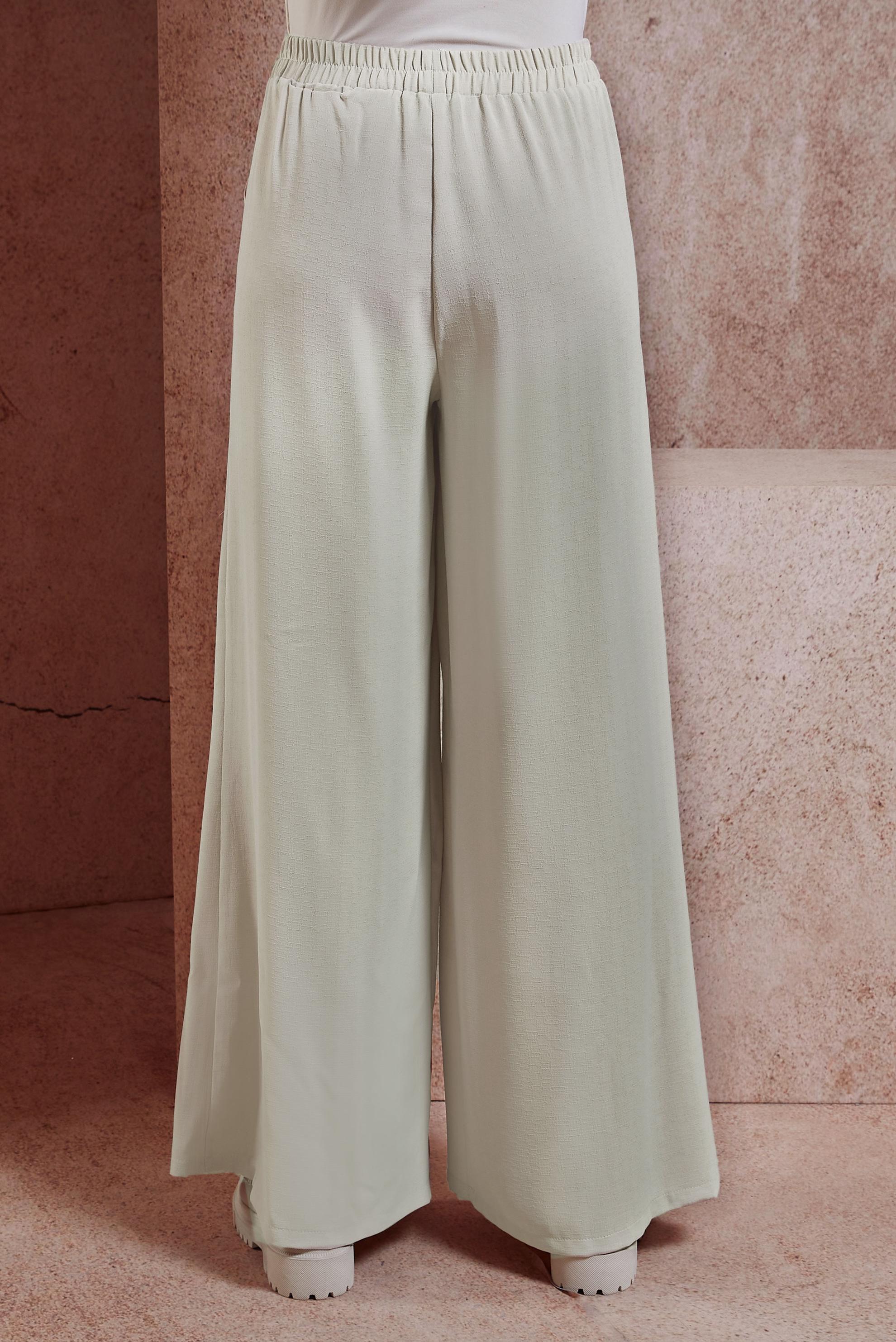 Tesettür giyim BEJ GENİŞ PAÇA PANTOLON 70743