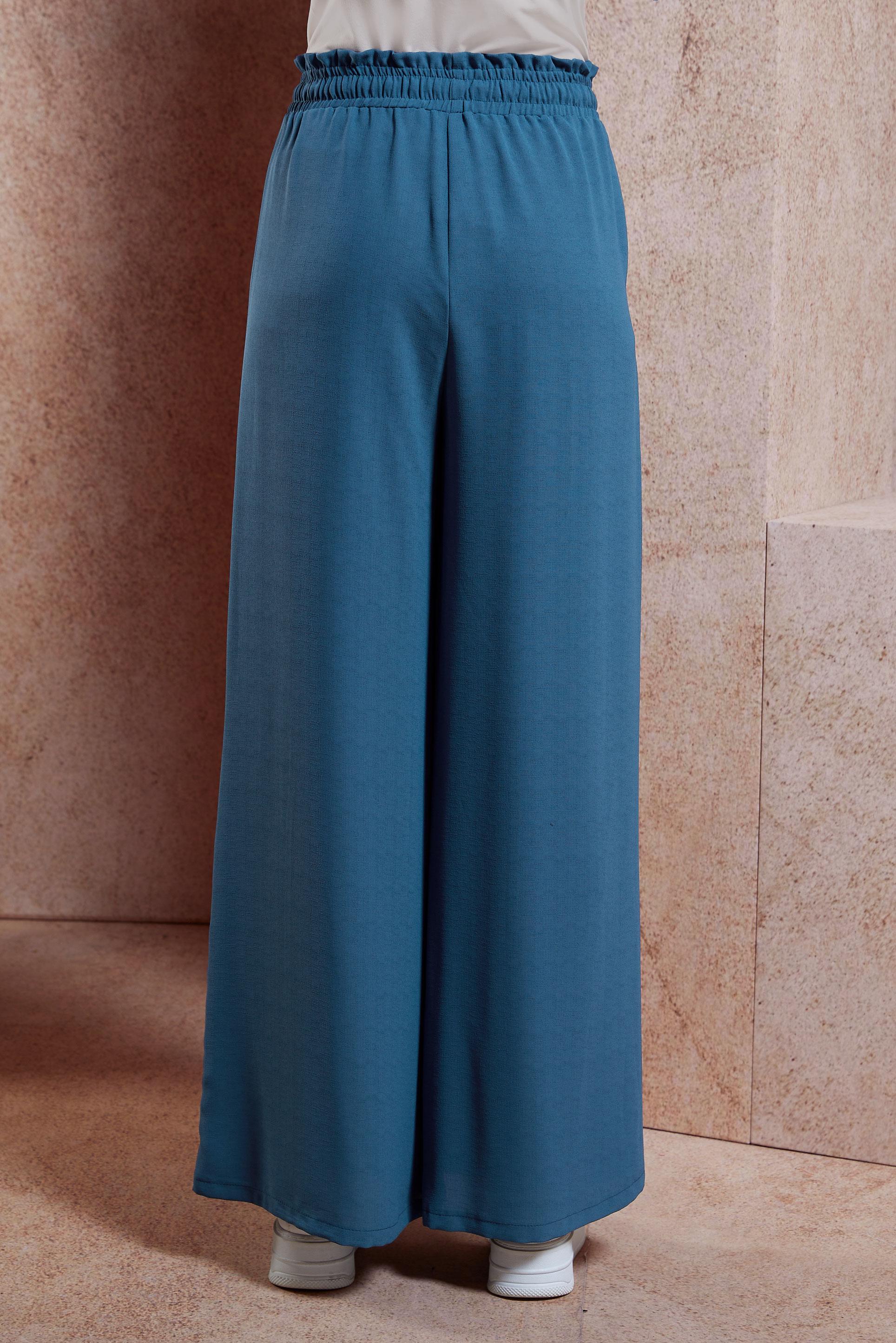 Tesettür giyim LACİVERT GENİŞ PAÇA PANTOLON 70747