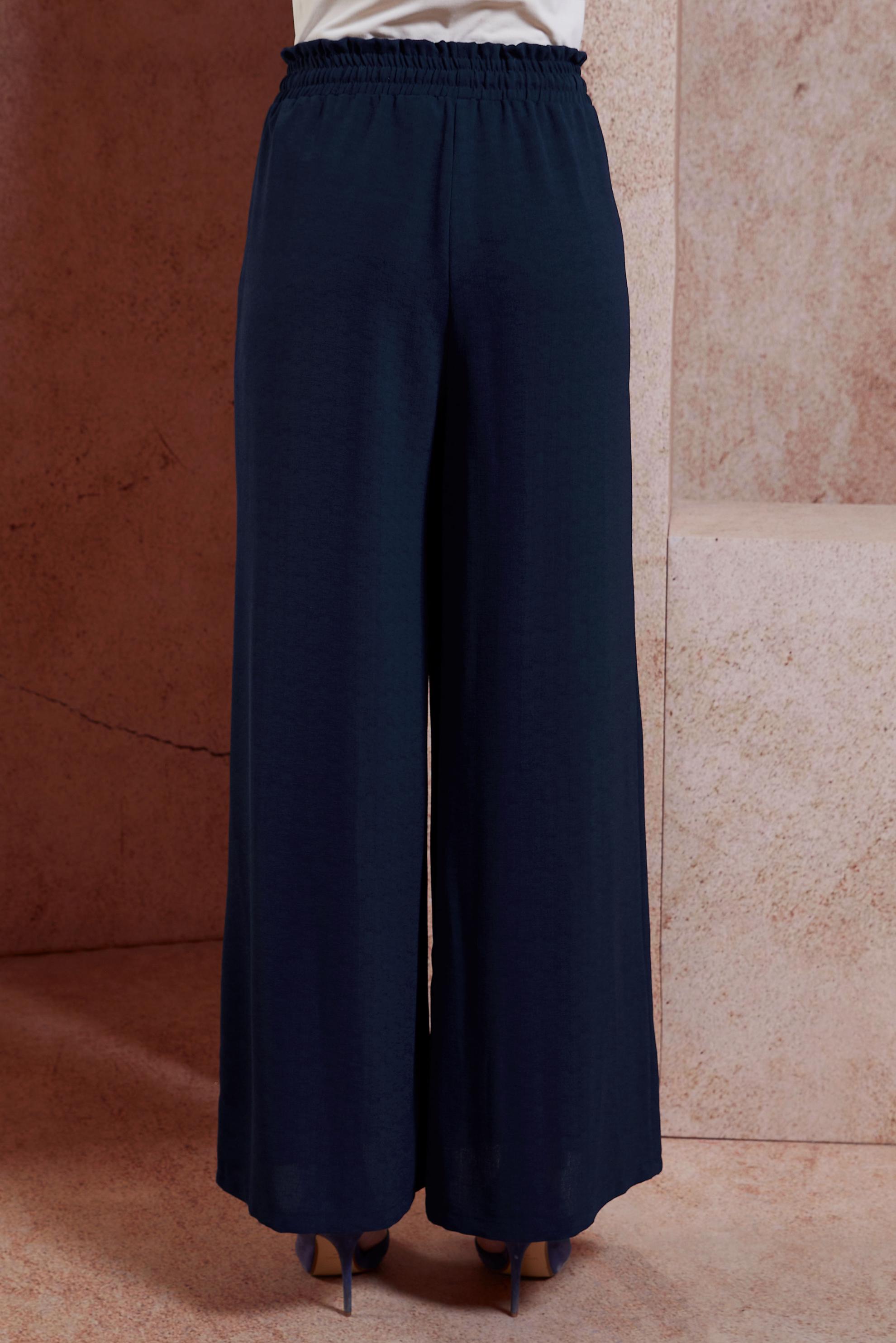 Tesettür giyim LACİVERT GENİŞ PAÇA PANTOLON 70747