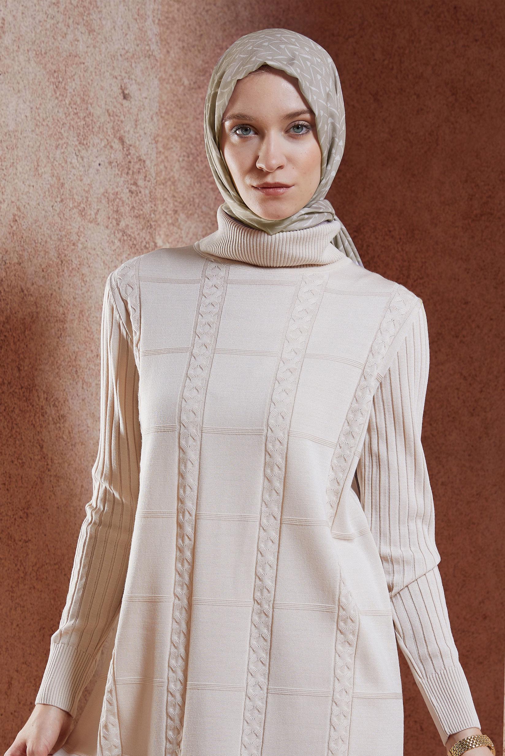 Vêtements hijab VISON CHÂLE À MOTIFS ALVINA 1005