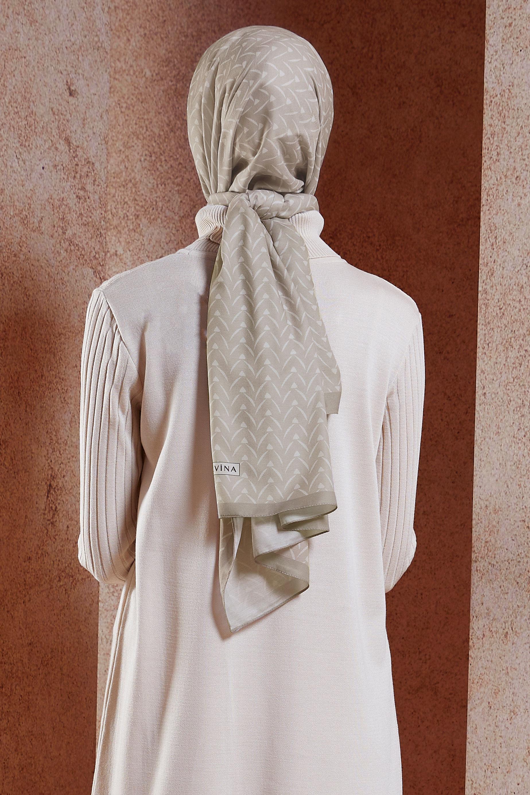 Vêtements hijab VISON CHÂLE À MOTIFS ALVINA 1005