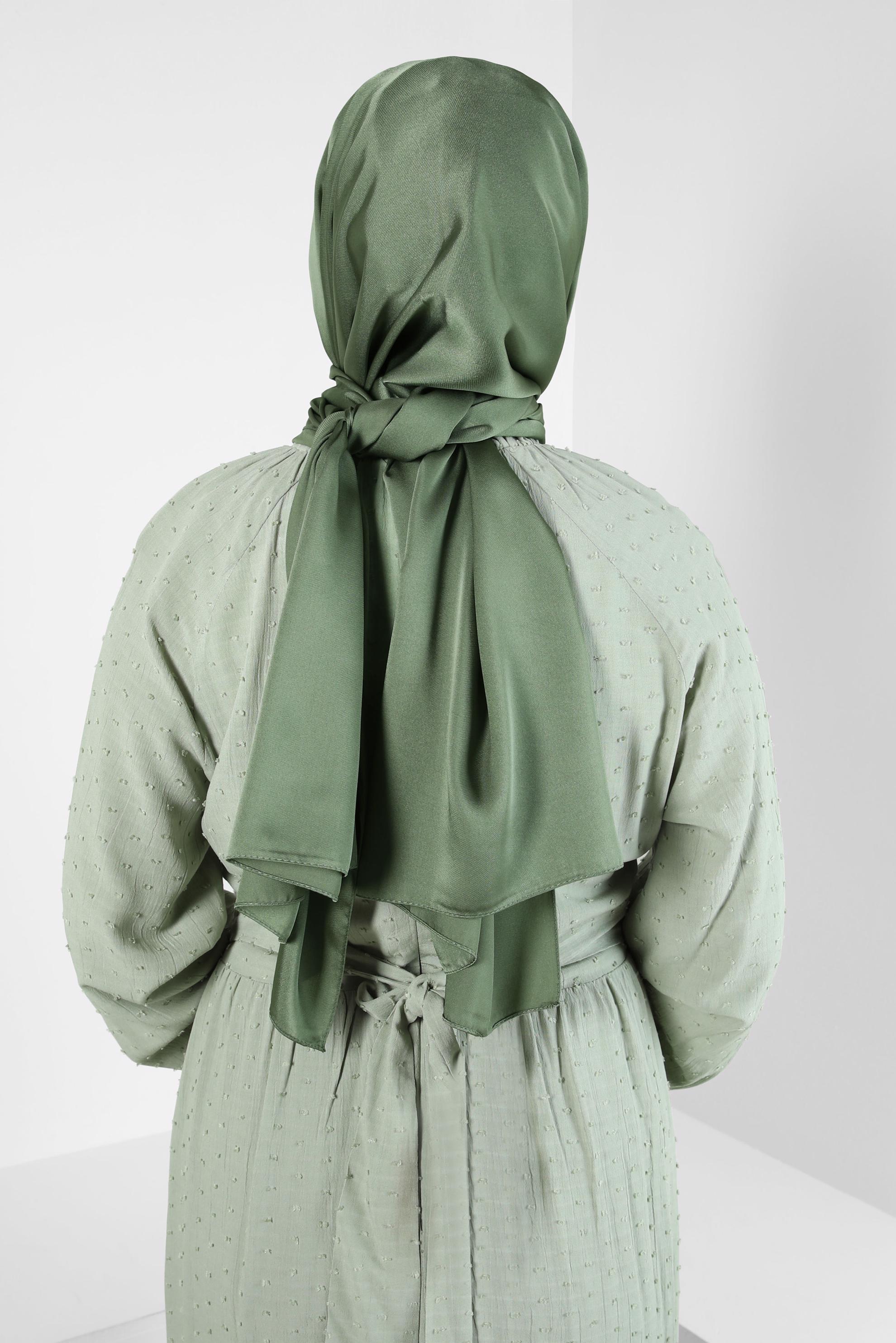 Tesettür giyim HAKİ ALVİNA ŞAL 8401