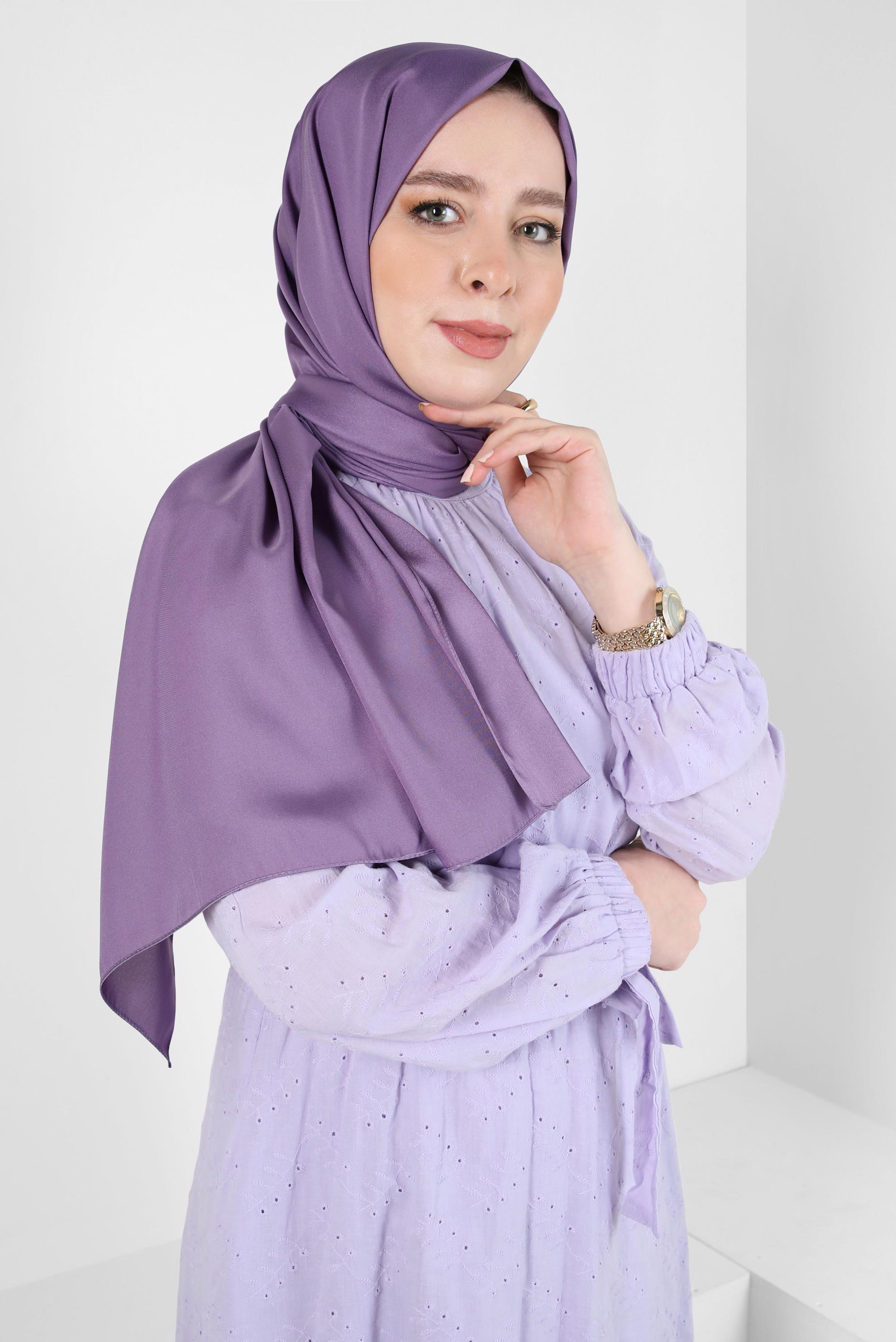 Tesettür giyim MOR ALVİNA ŞAL 8401