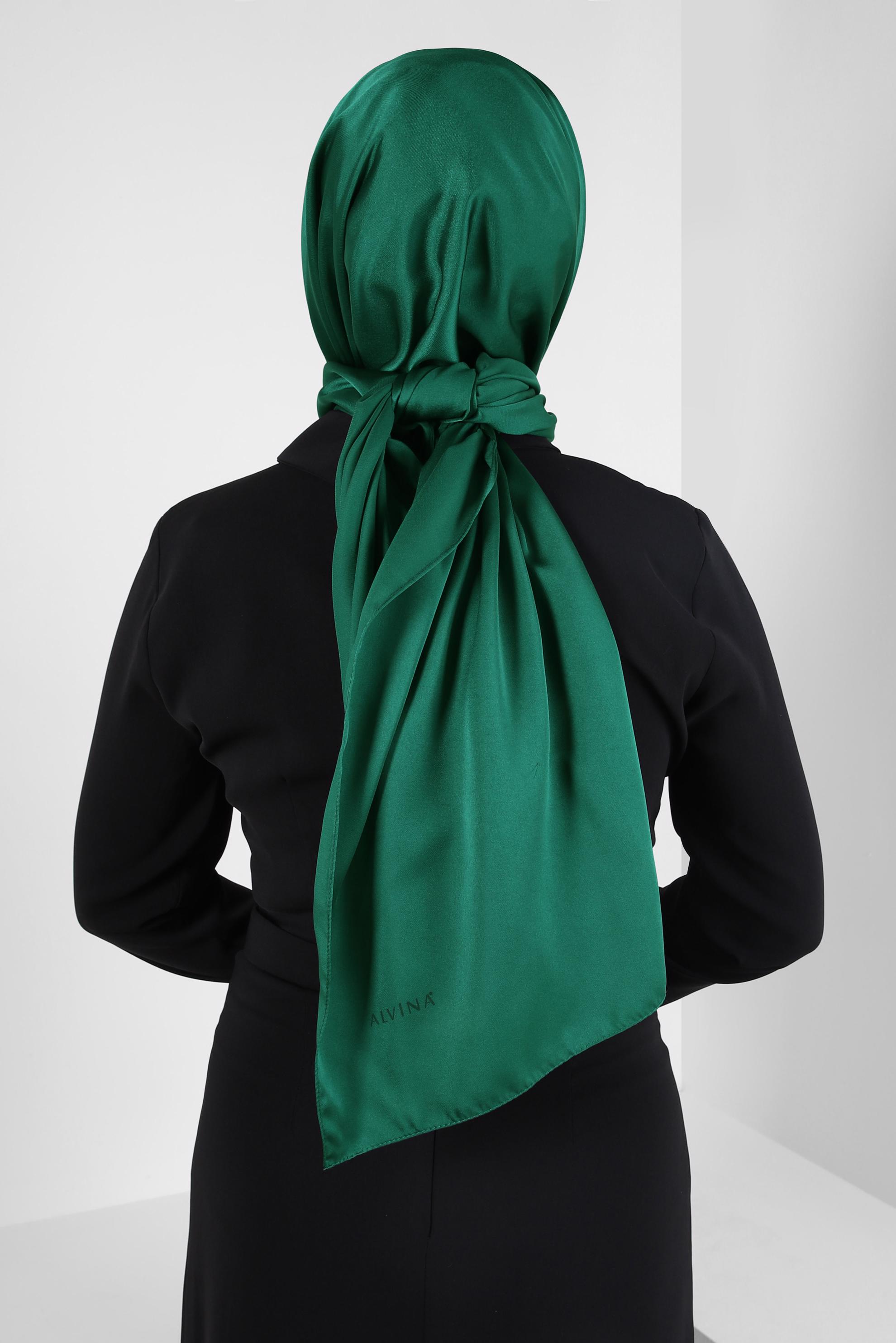 Tesettür giyim YEŞİL ALVİNA ŞAL 8401