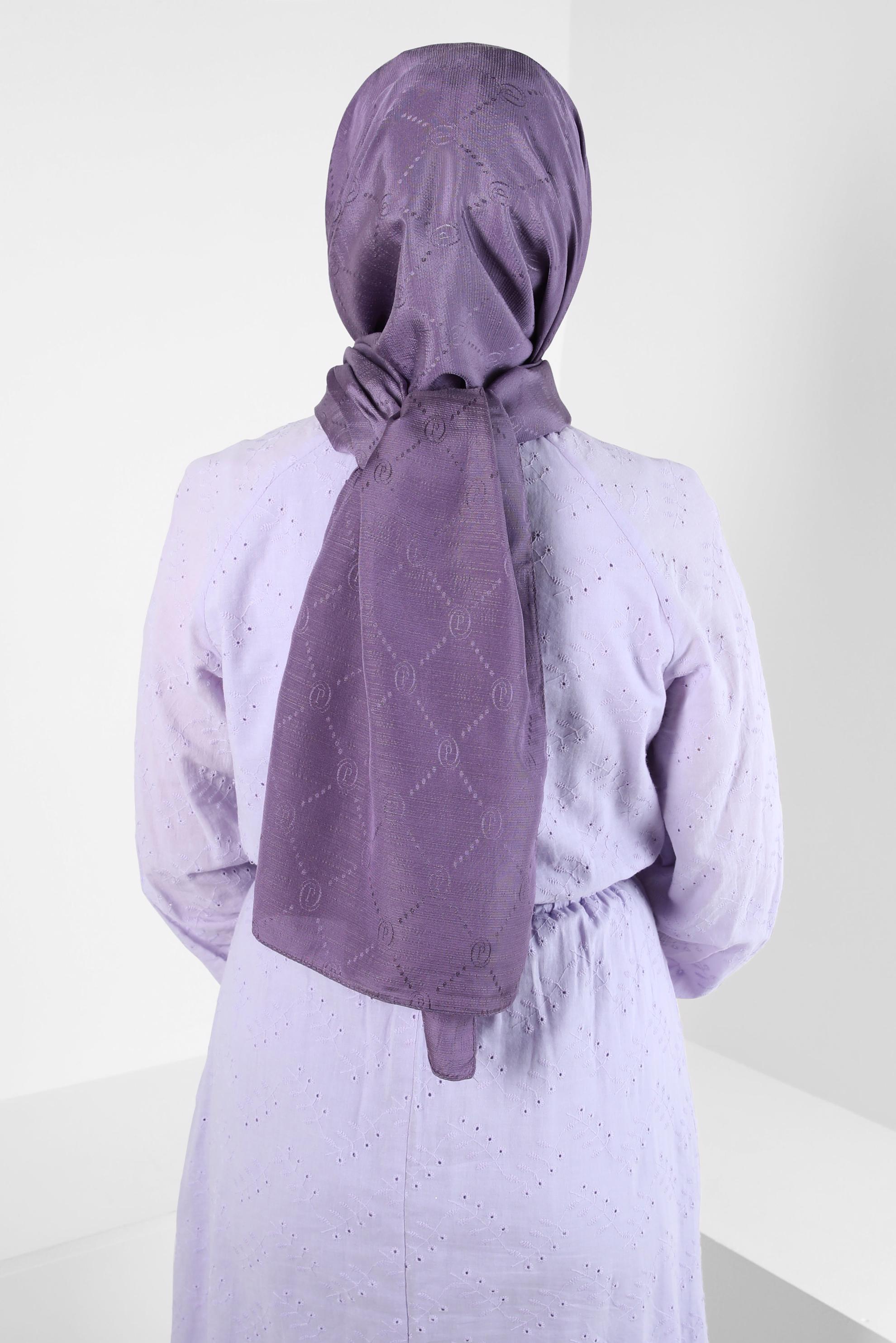 Tesettür giyim MOR ALVİNA JAKAR ŞAL 8417