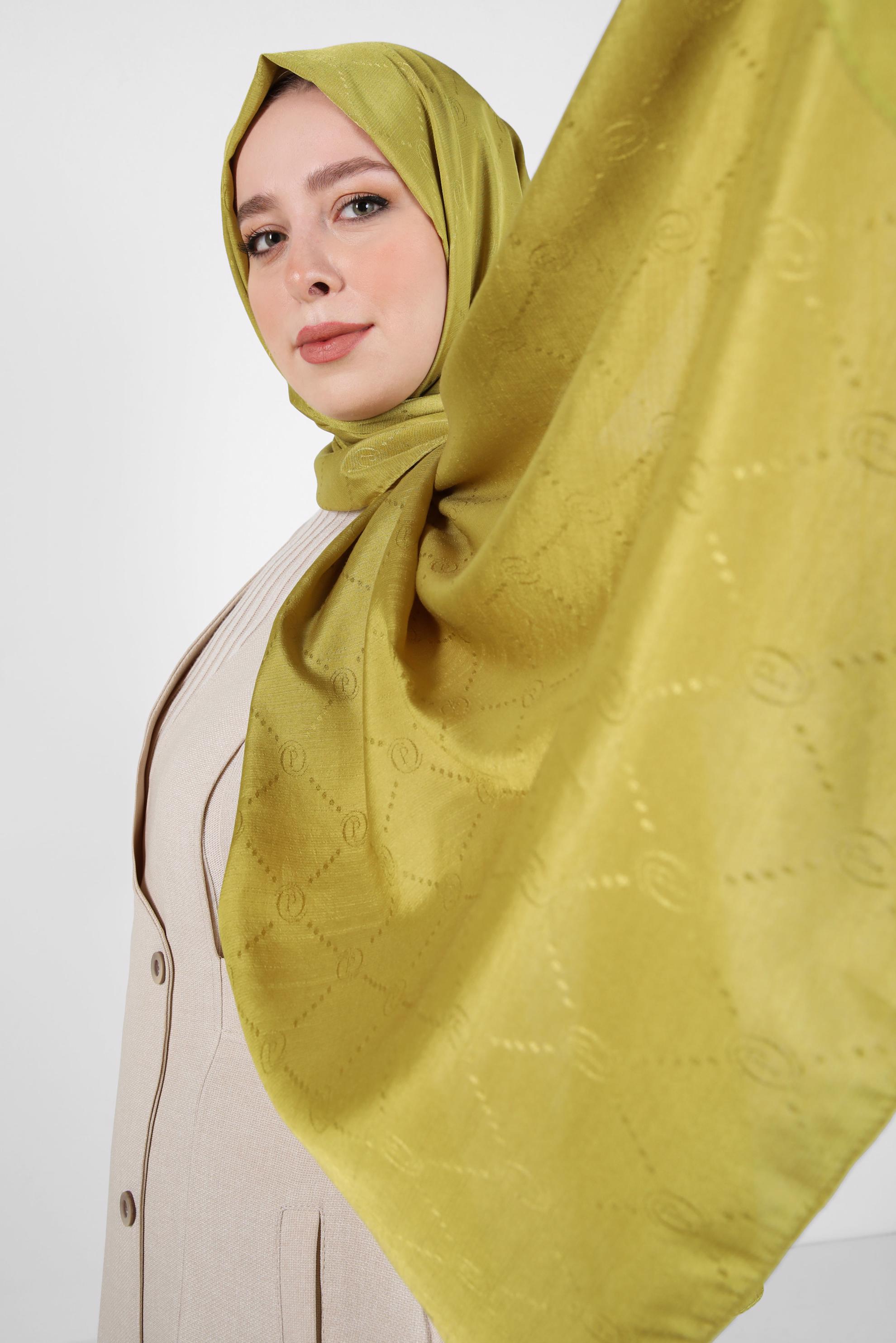 Tesettür giyim GRİ ALVİNA JAKAR ŞAL 8417