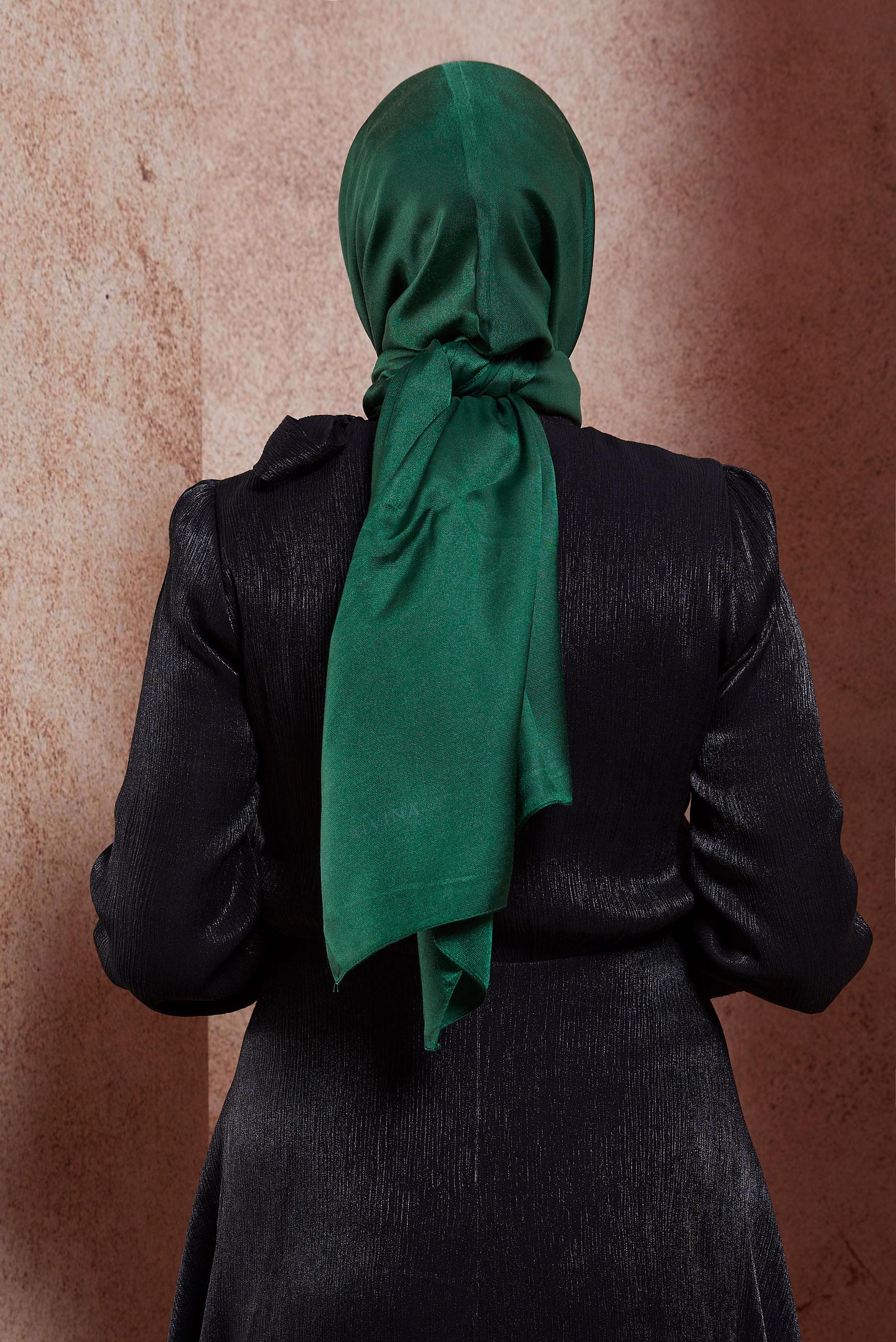 Hijab clothing GREEN ALVINA EVENING SHAWL 8418