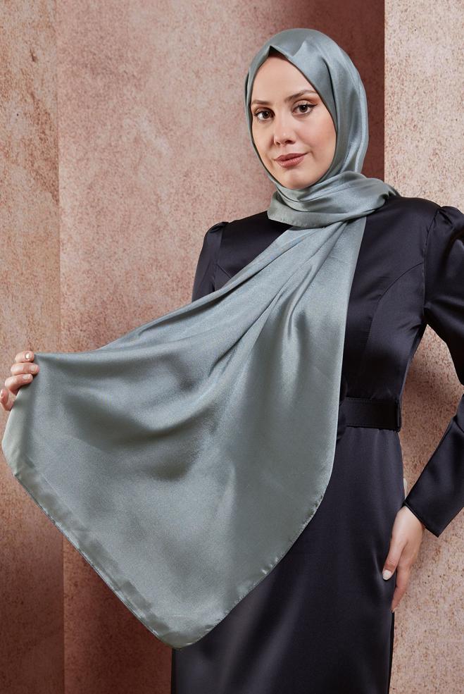 Tesettür giyim GRİ ALVİNA ABİYE ŞAL 8418 - ALVİNA
