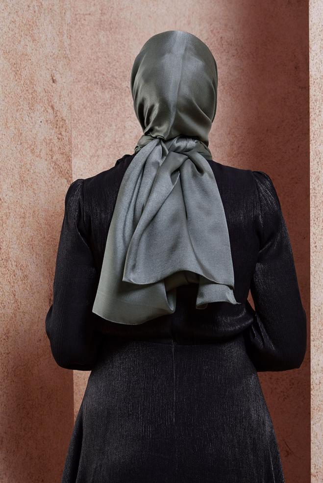 Hijab clothing GREY ALVINA EVENING SHAWL 8418 - ALVİNA