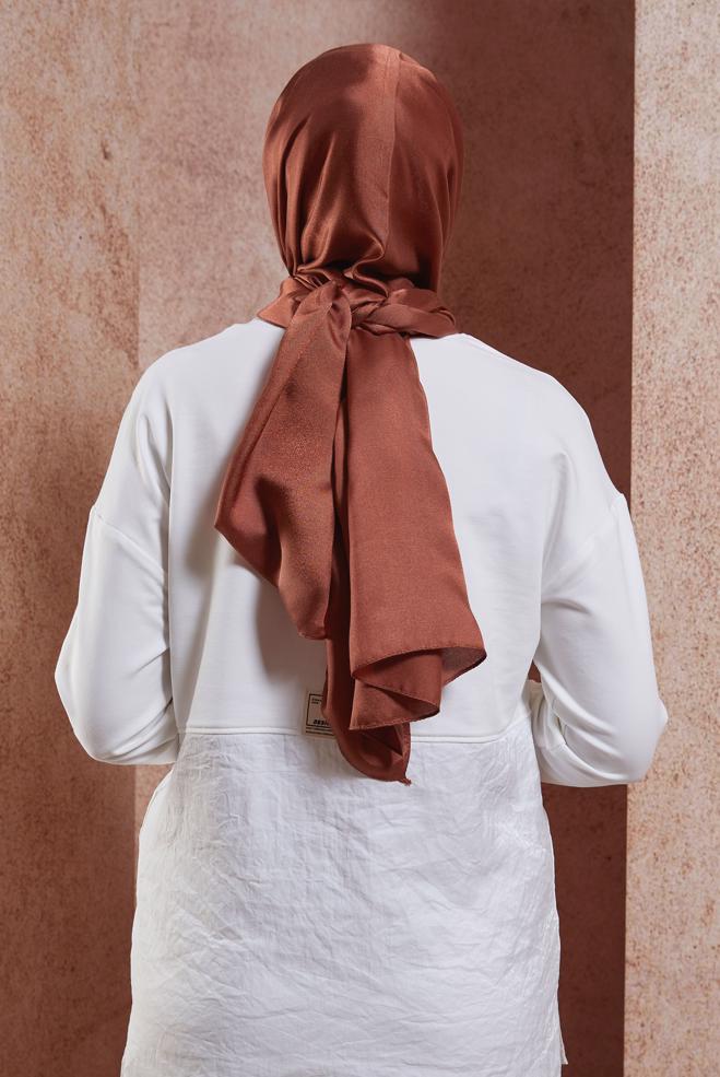 Hijab clothing ORANGE ALVINA EVENING SHAWL 8418 - ALVİNA