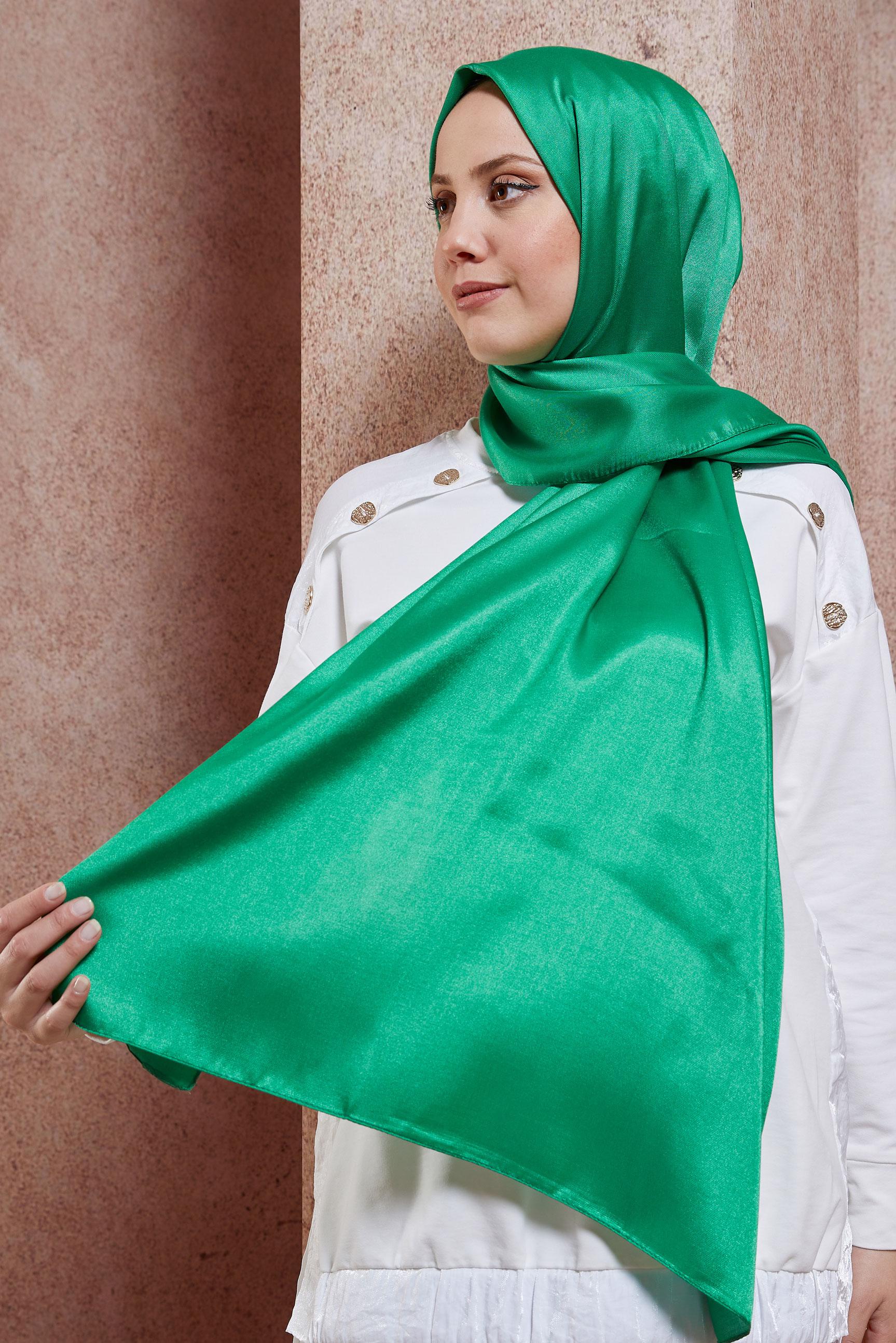 Vêtements hijab VERT ALVINA CHÂLE DE SOIRÉE 8418