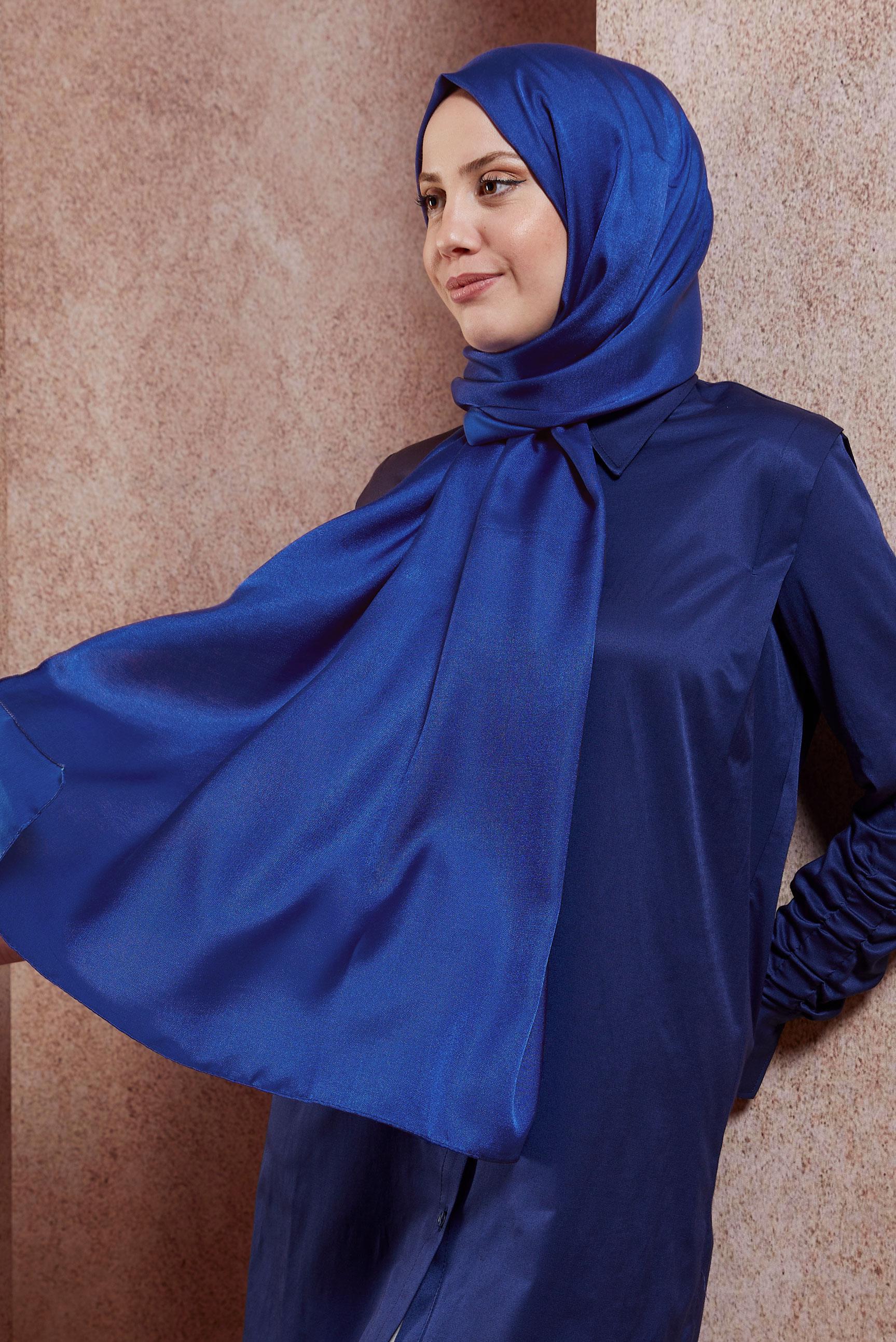 Hijab clothing NAVY BLUE ALVINA EVENING SHAWL 8418