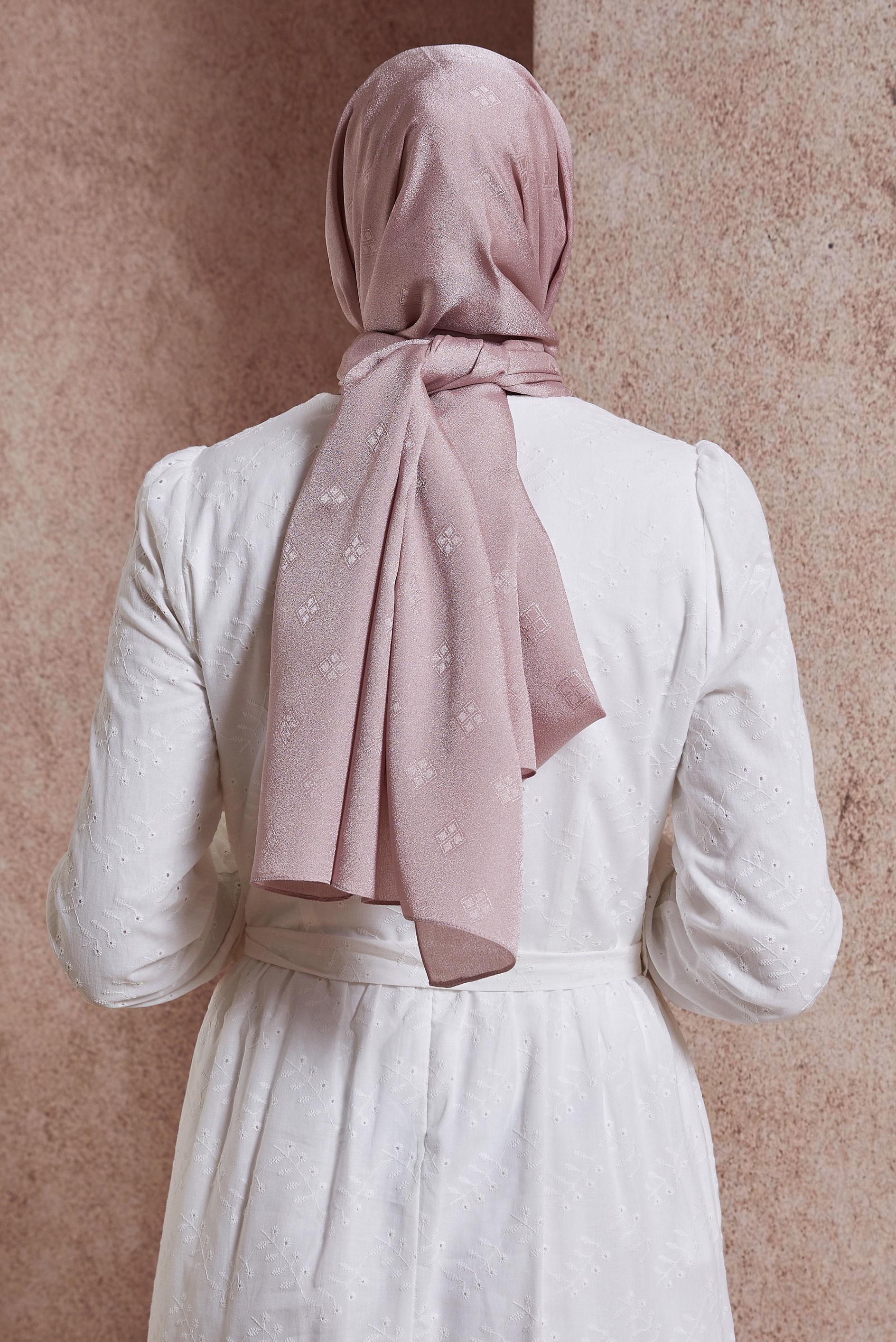 Tesettür giyim PUDRA ALVİNA ŞAL 8419