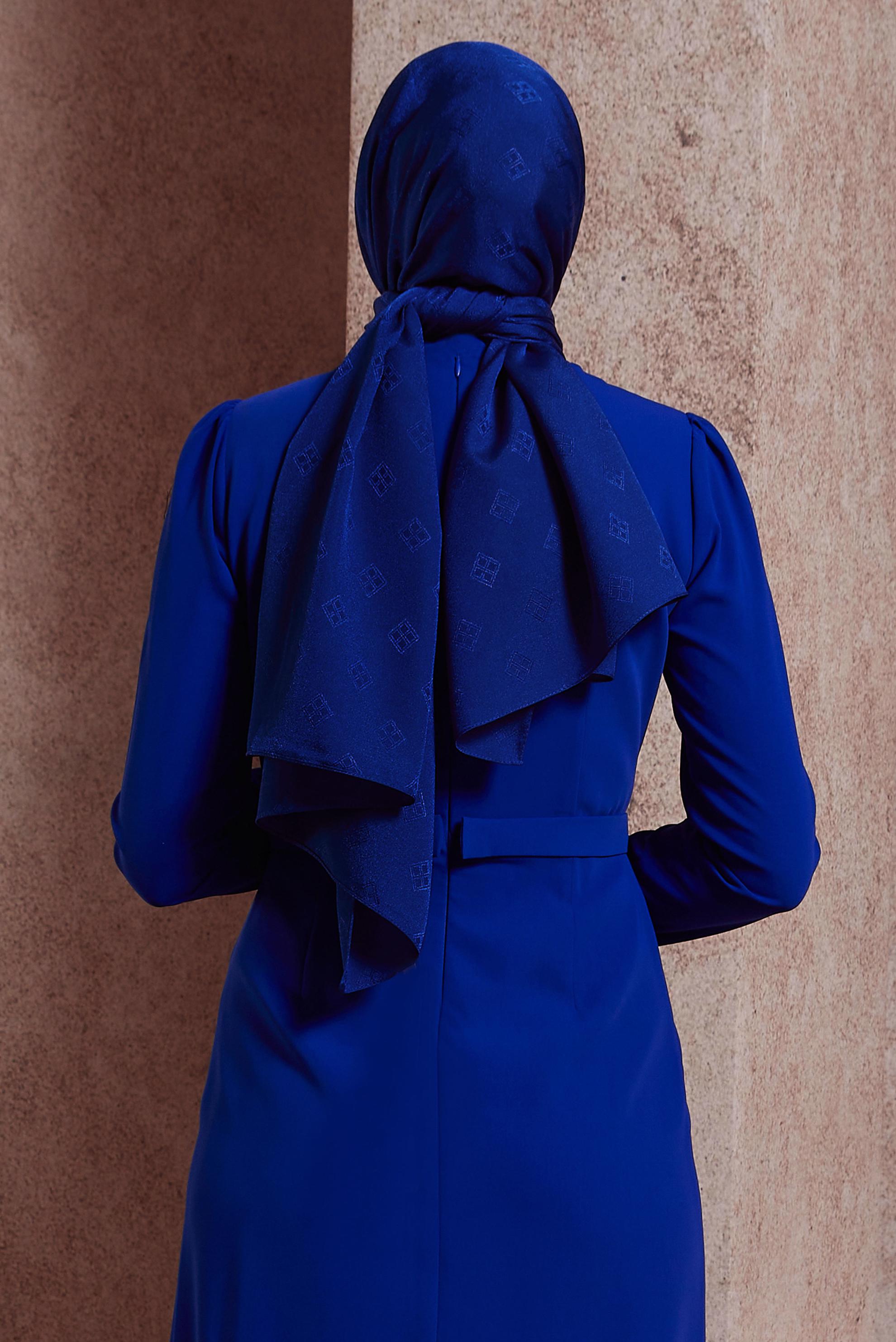 Tesettür giyim LACİVERT ALVİNA ŞAL 8419