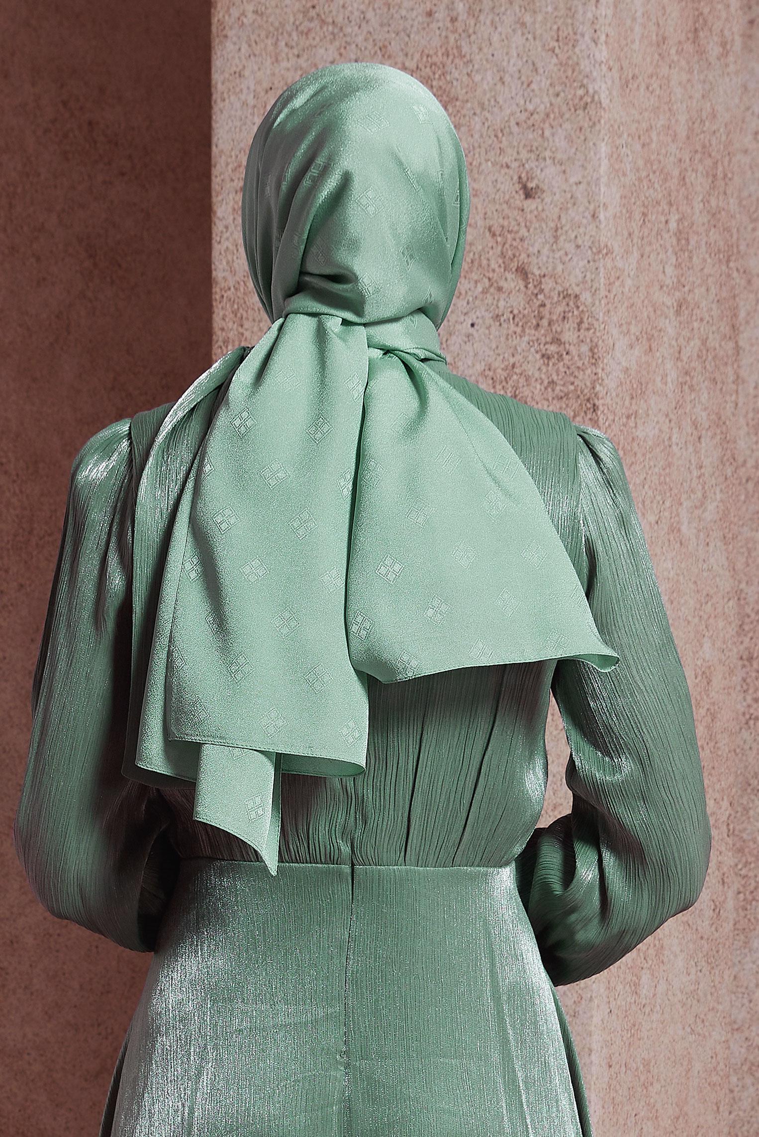 Tesettür giyim MAVİ ALVİNA ŞAL 8419