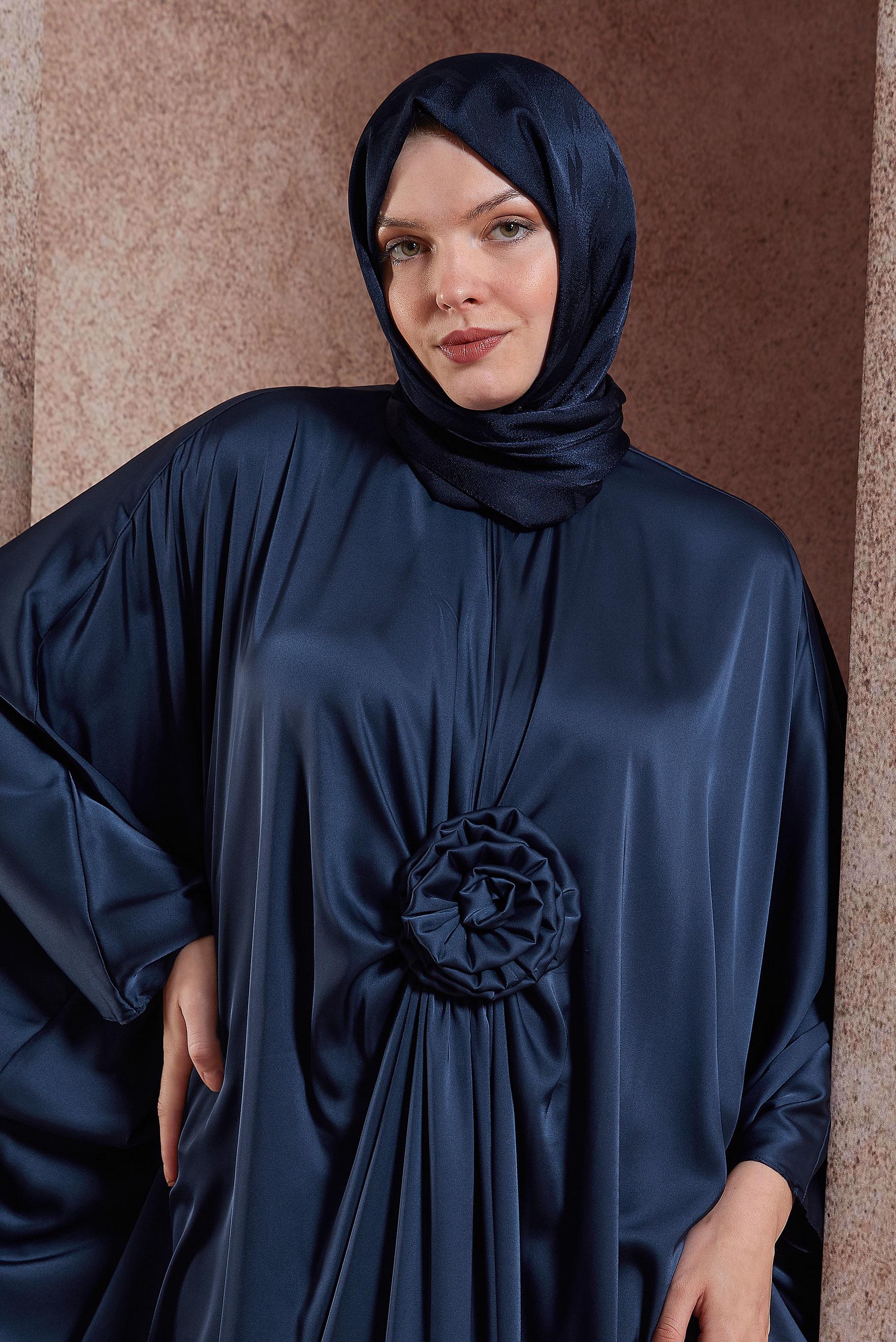 Tesettür giyim LACİVERT ALVİNA ŞAL 8420 