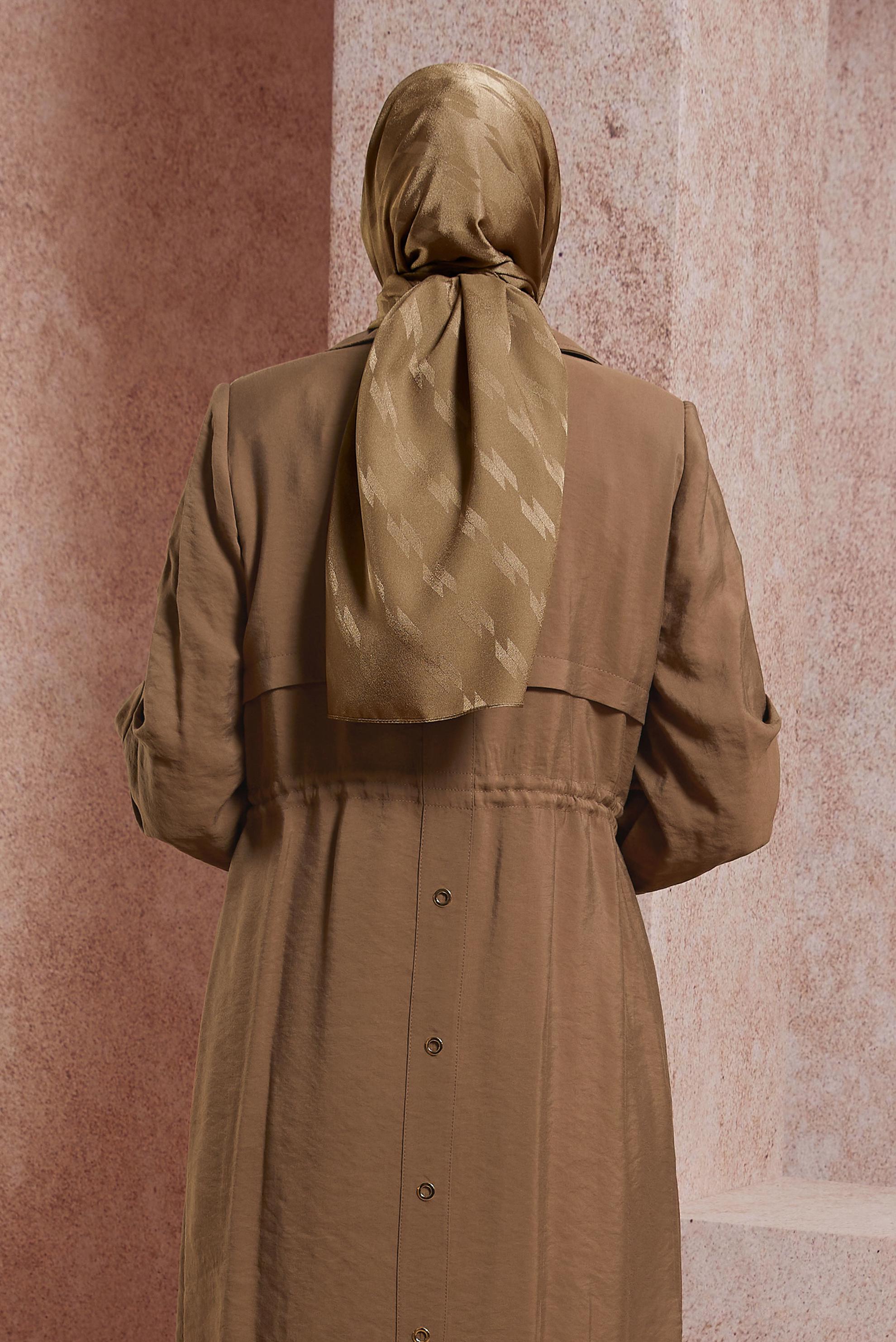 Tesettür giyim TABA ALVİNA ŞAL 8420 