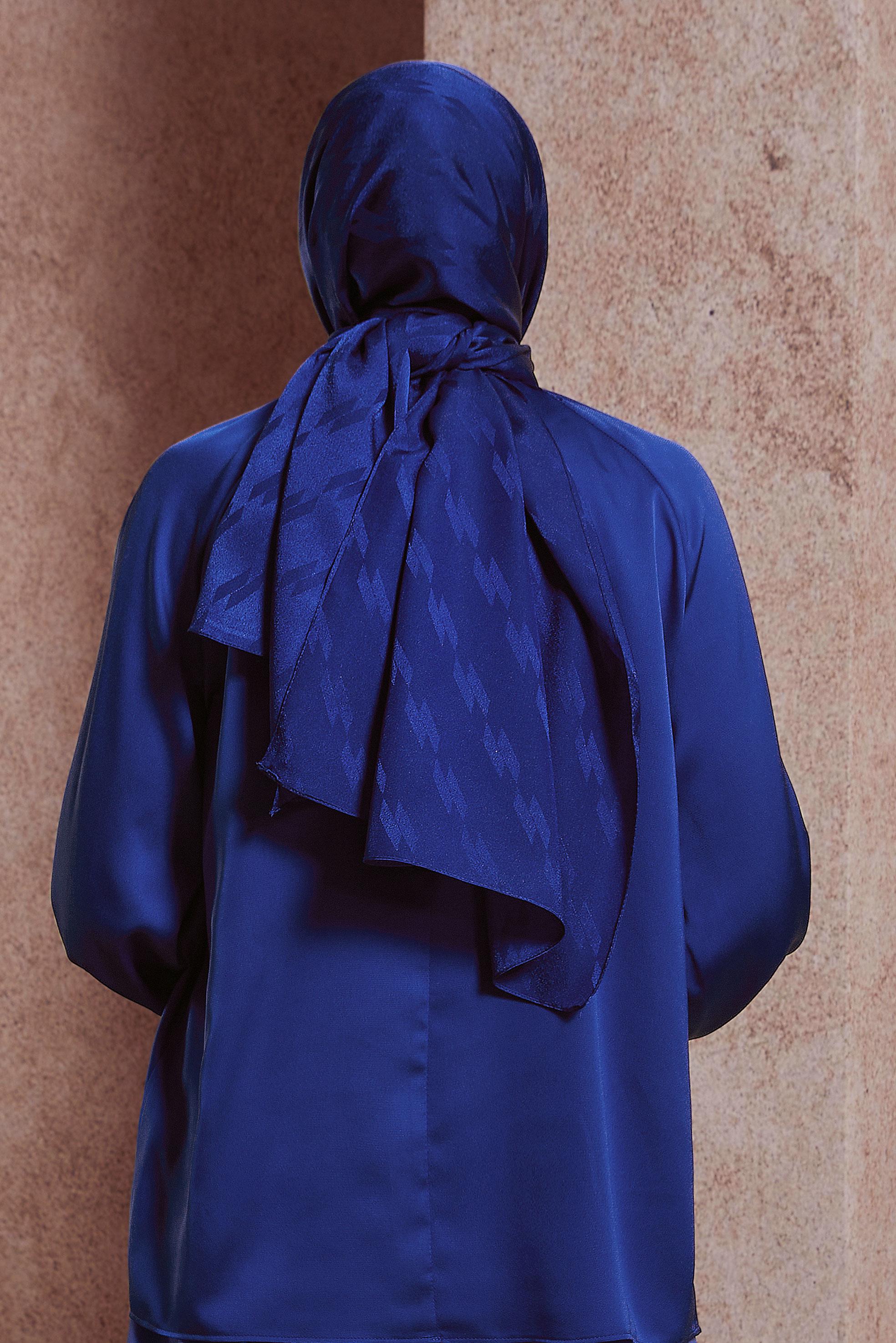 Tesettür giyim LACİVERT ALVİNA ŞAL 8420 