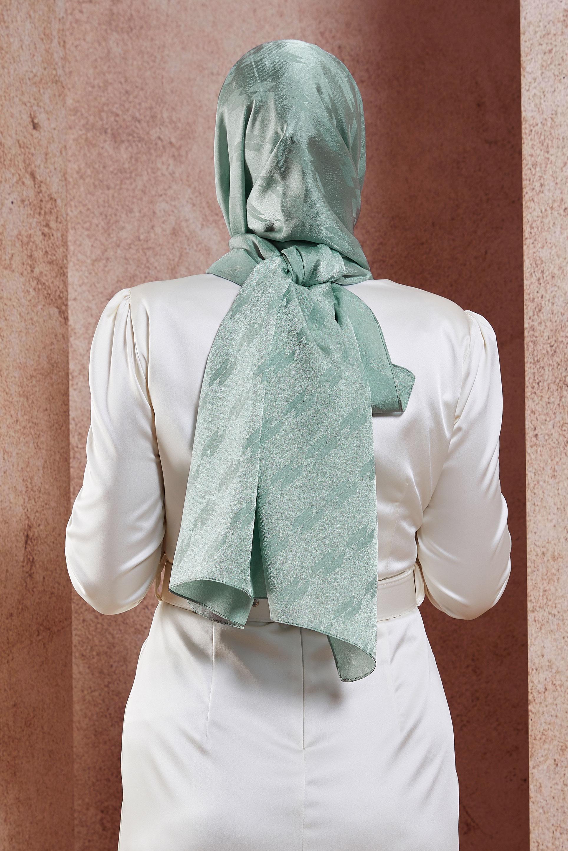 Tesettür giyim MAVİ ALVİNA ŞAL 8420 