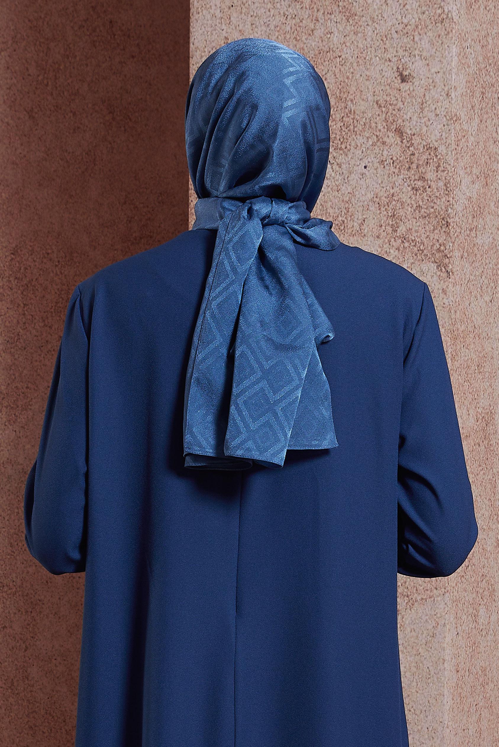 Tesettür giyim MAVİ ALVİNA ŞAL 8421