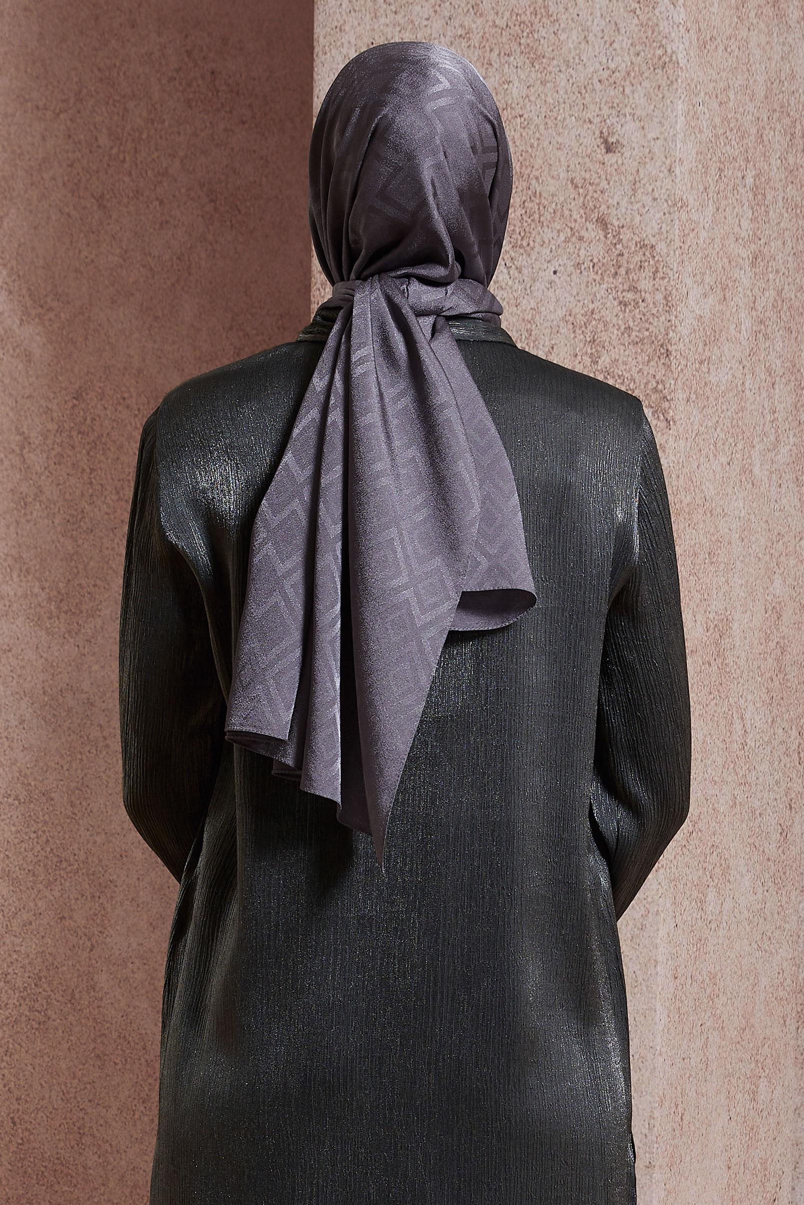 Tesettür giyim GRİ ALVİNA ŞAL 8421