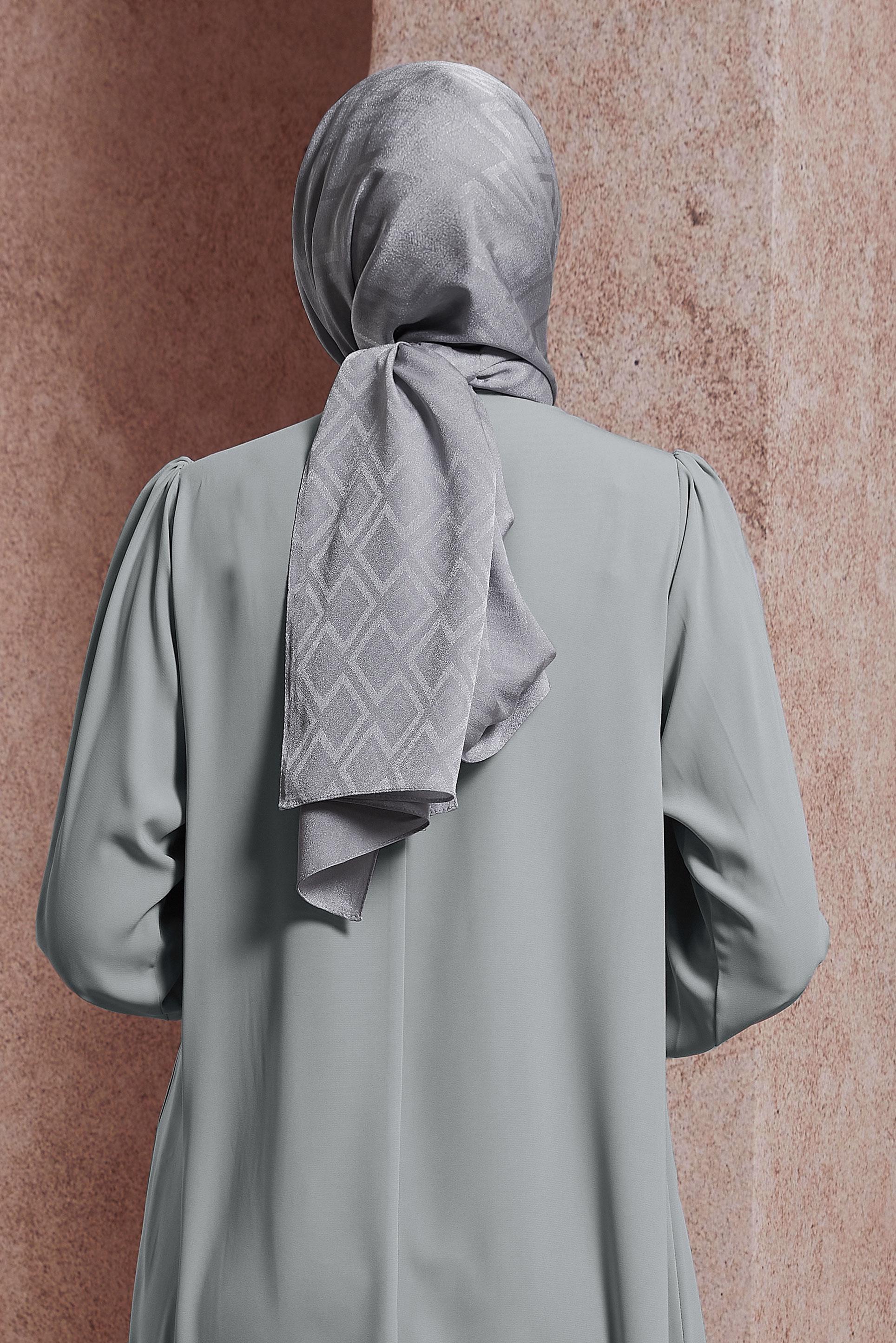 Tesettür giyim GÜMÜŞ ALVİNA ŞAL 8421