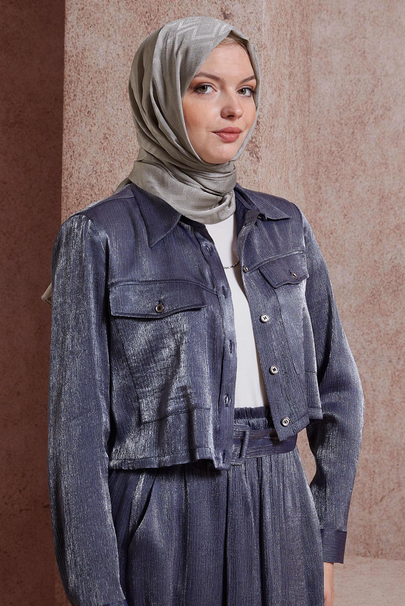 Tesettür giyim BEJ ALVİNA ŞAL 8421