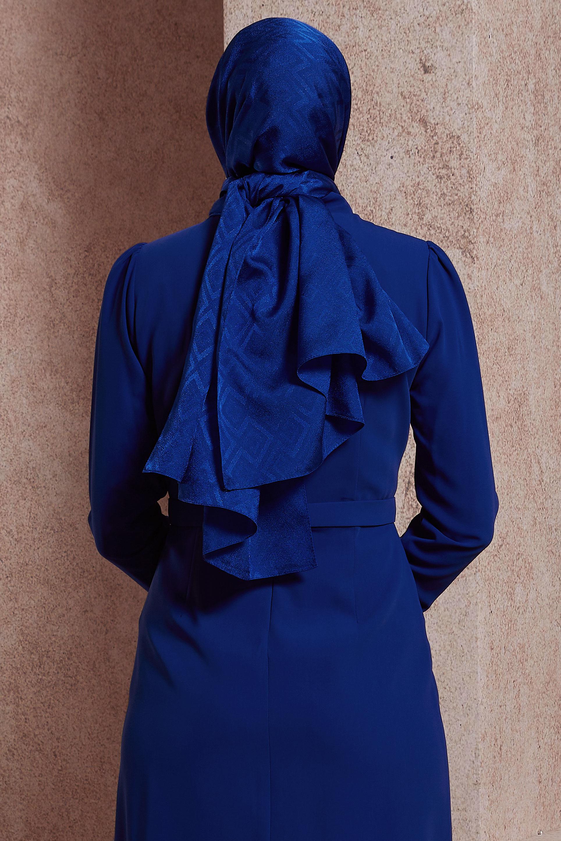 Tesettür giyim LACİVERT ALVİNA ŞAL 8421