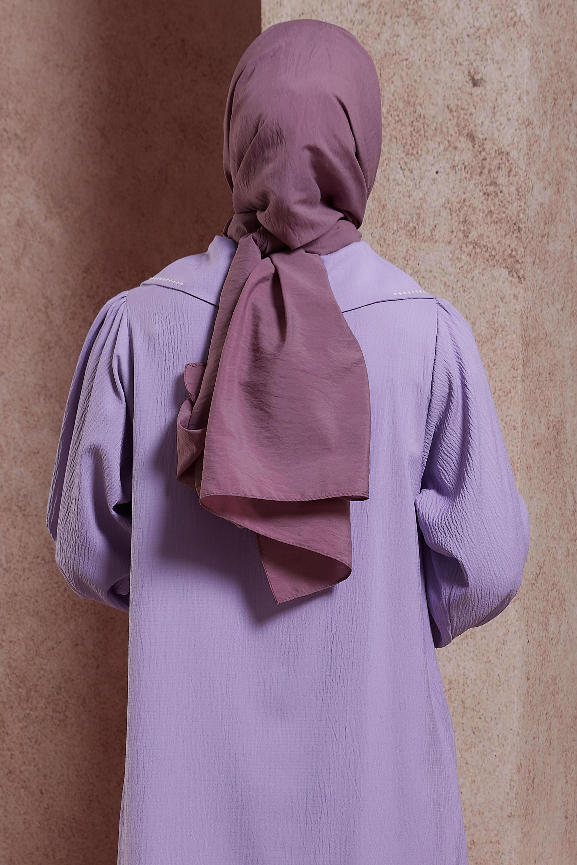 Tesettür giyim PEMBE ALVİNA DÜZ ŞAL 8428