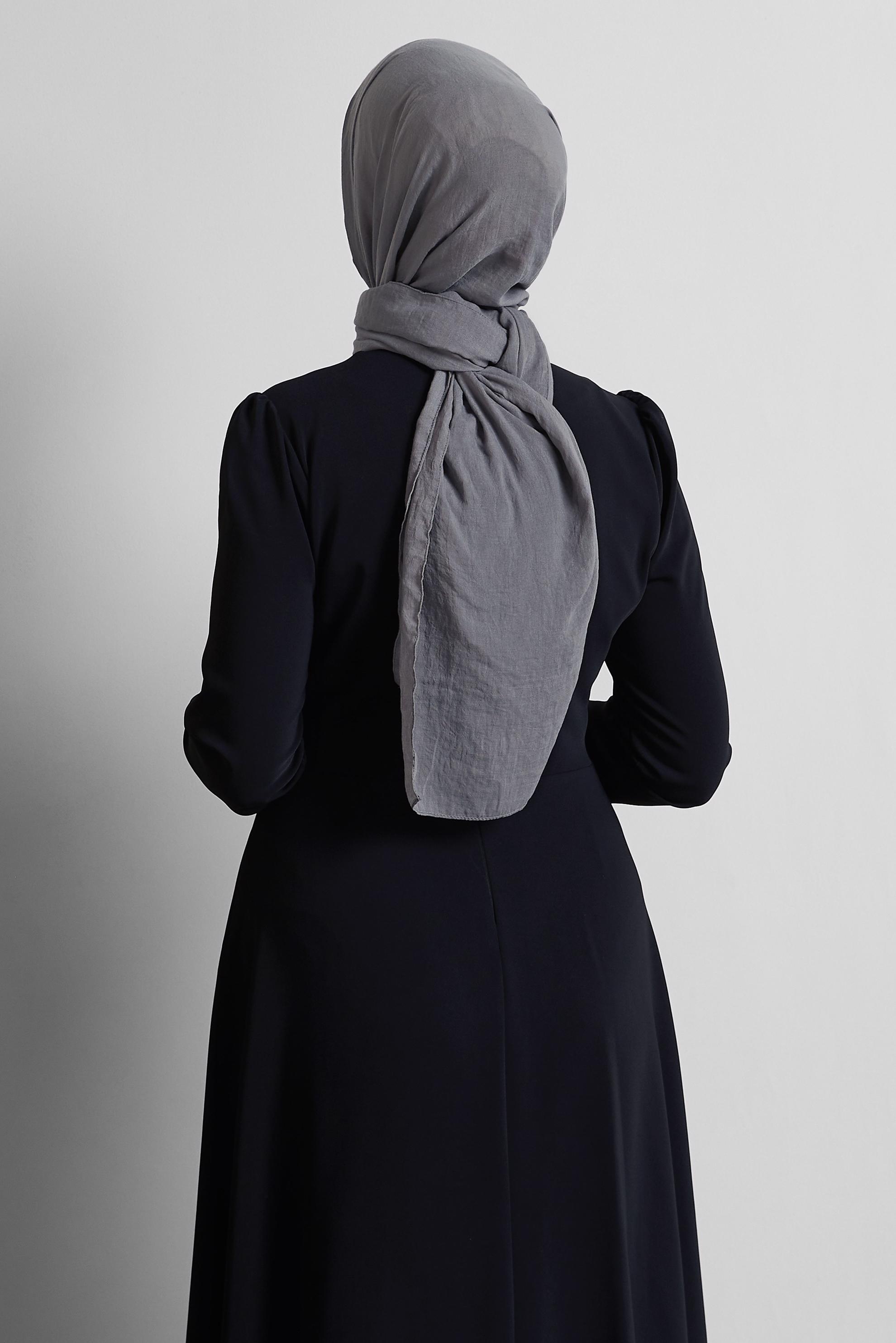 Tesettür giyim GRİ ALVİNA ŞAL 8436