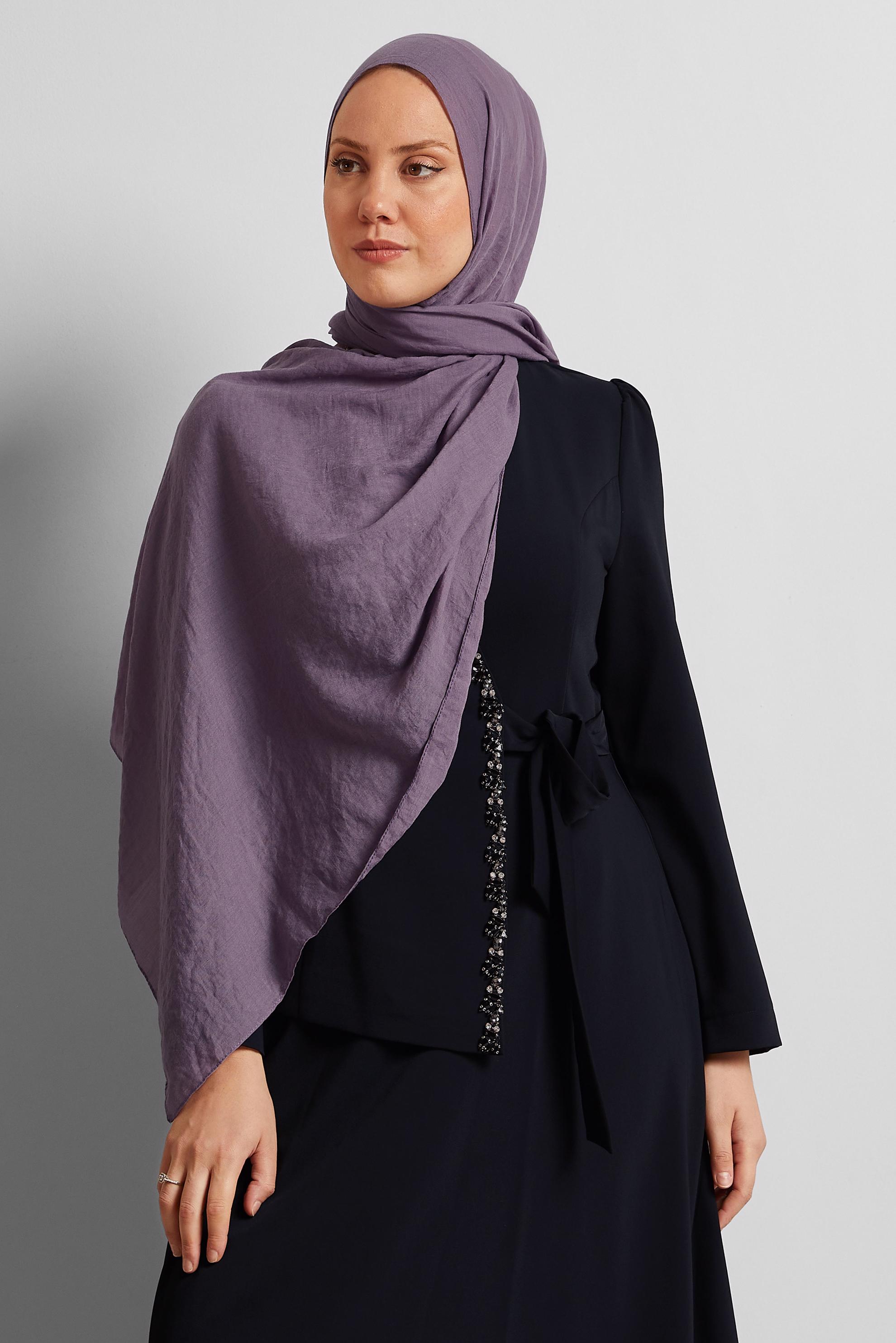Tesettür giyim MOR ALVİNA ŞAL 8436