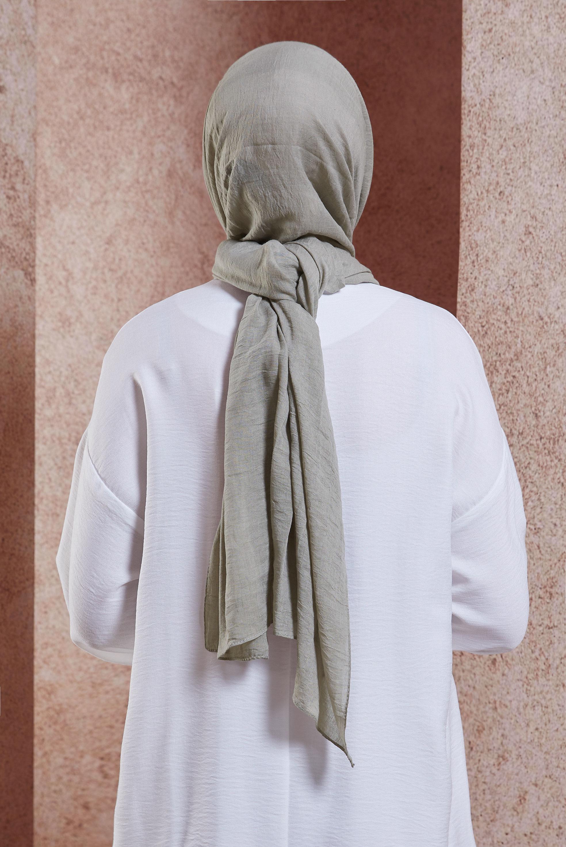 Tesettür giyim BEJ ALVİNA ŞAL 8436