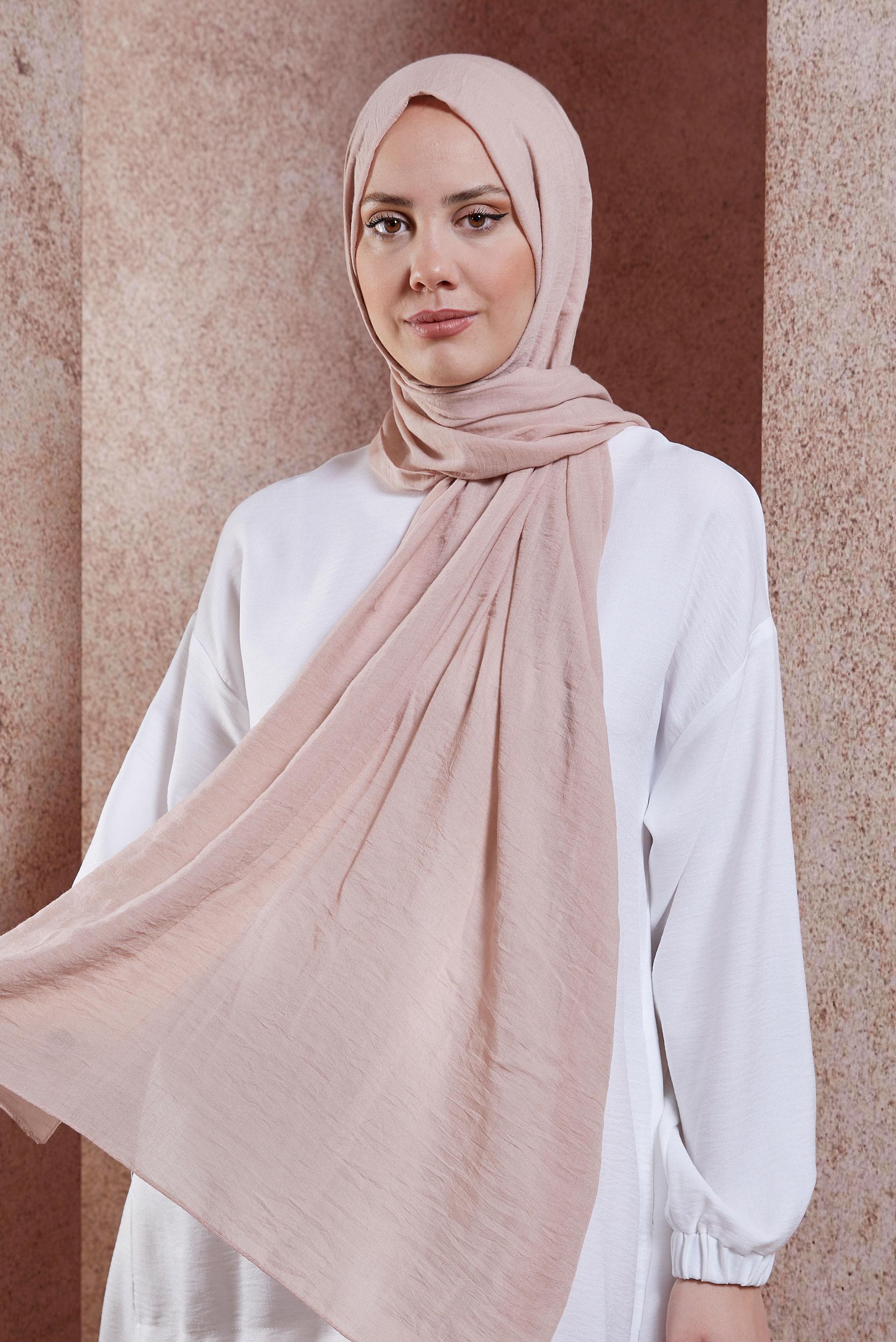 Tesettür giyim PUDRA ALVİNA ŞAL 8436