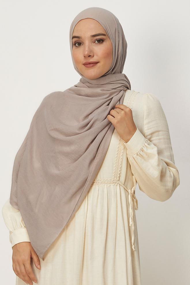 Hijab clothing BROWN ALVINA SHAWL 8436 - ALVİNA