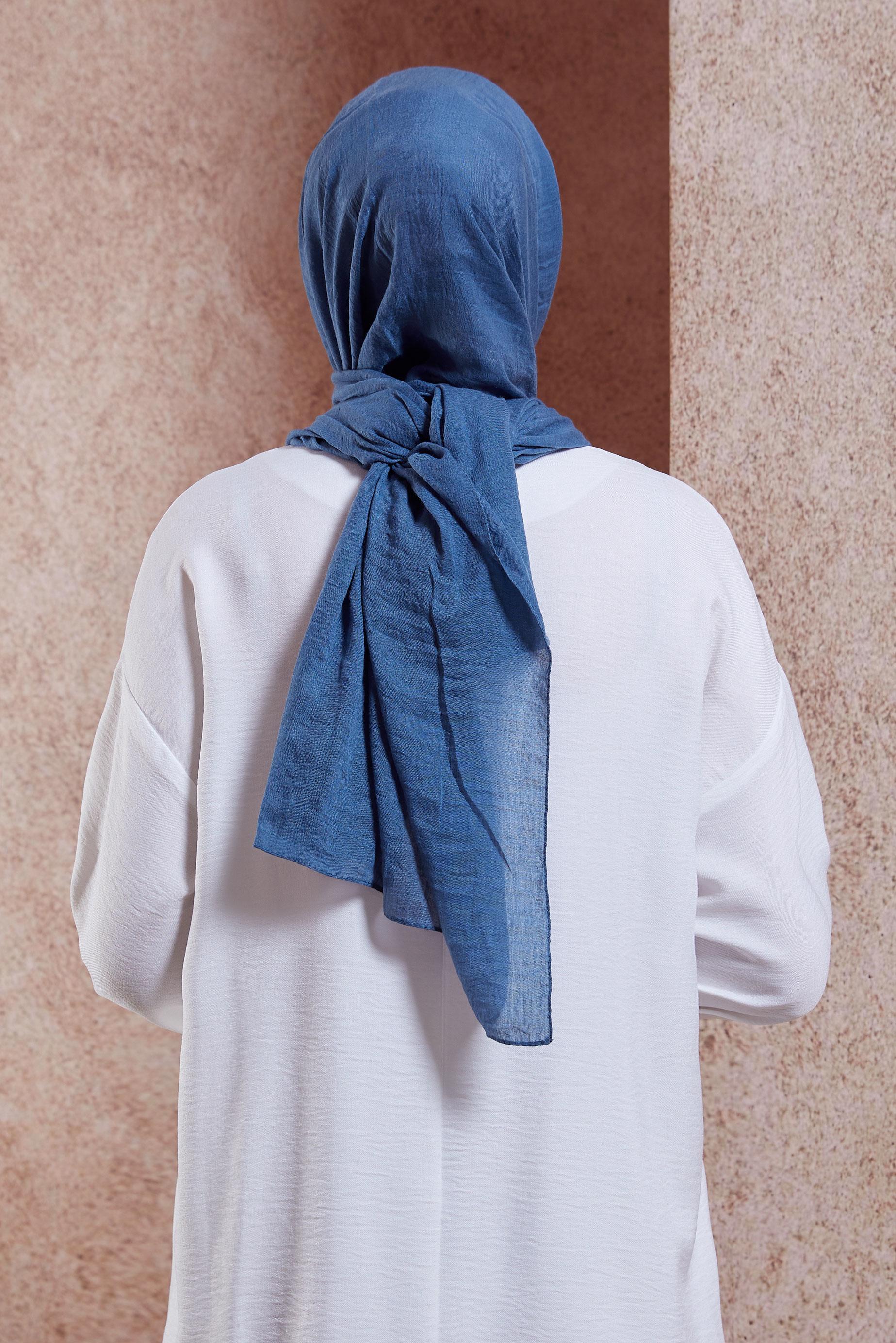 Tesettür giyim LACİVERT ALVİNA ŞAL 8436