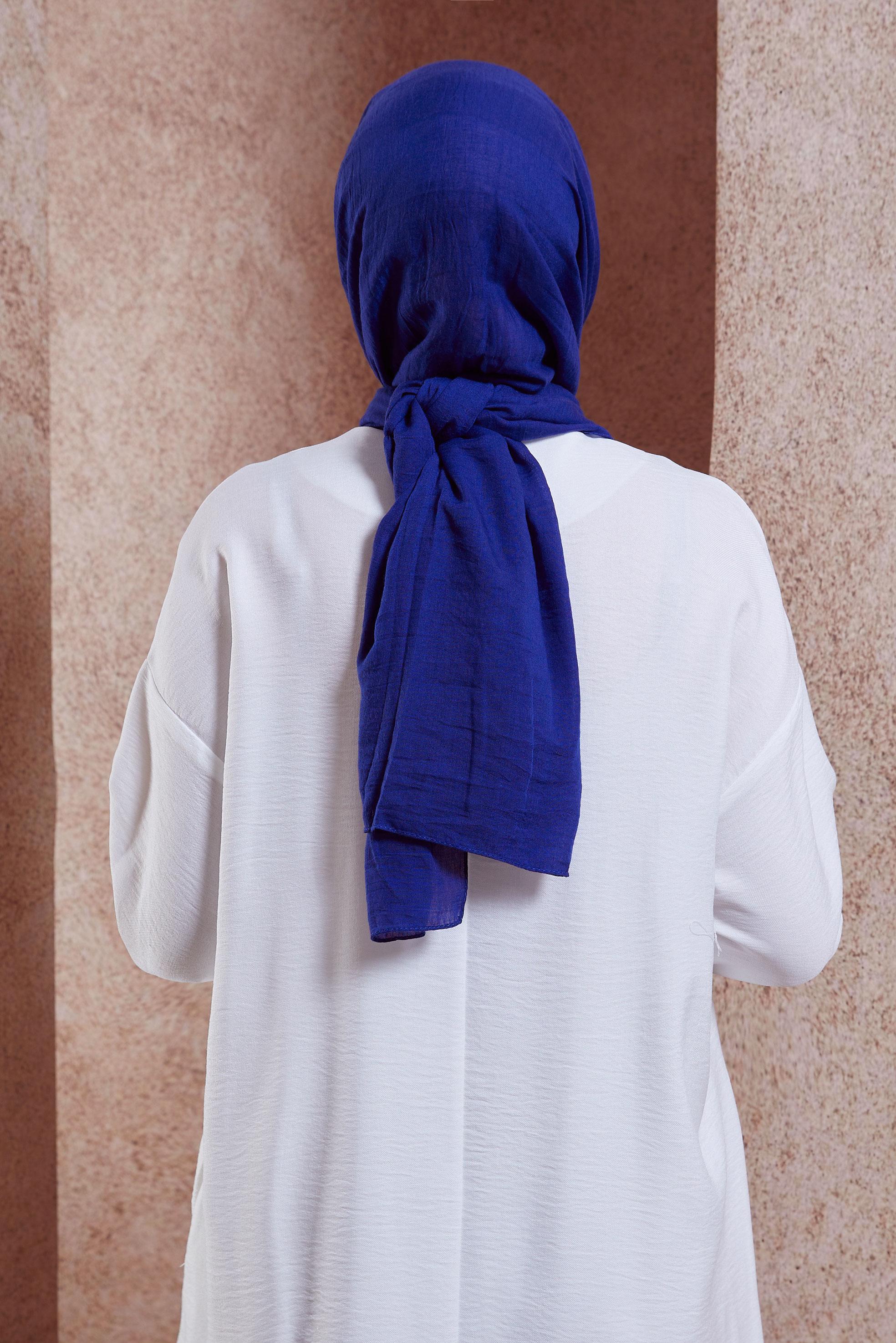 Tesettür giyim LACİVERT ALVİNA ŞAL 8436