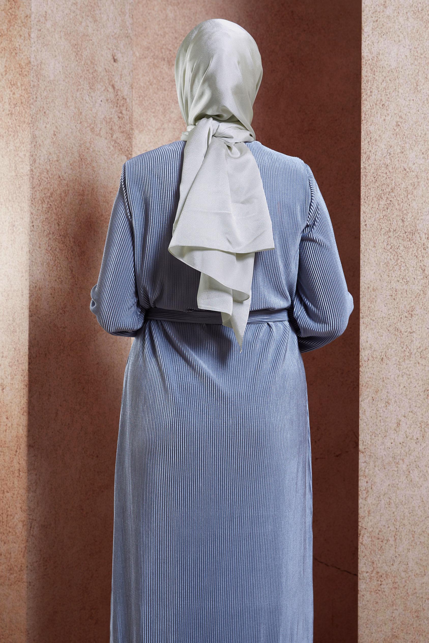 Tesettür giyim BEJ ALVİNA DÜZ ŞAL 8445