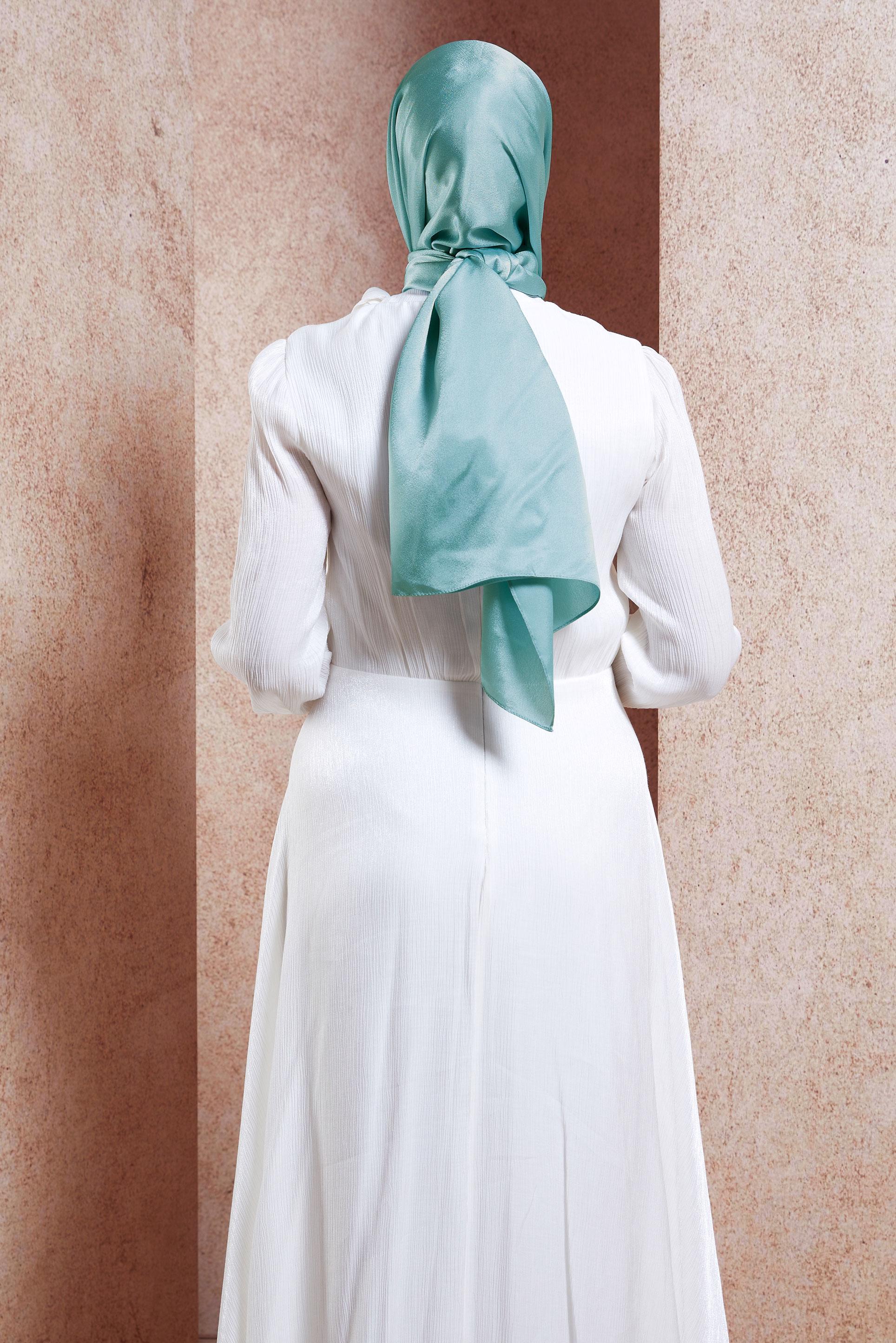 Tesettür giyim MAVİ ALVİNA DÜZ ŞAL 8445