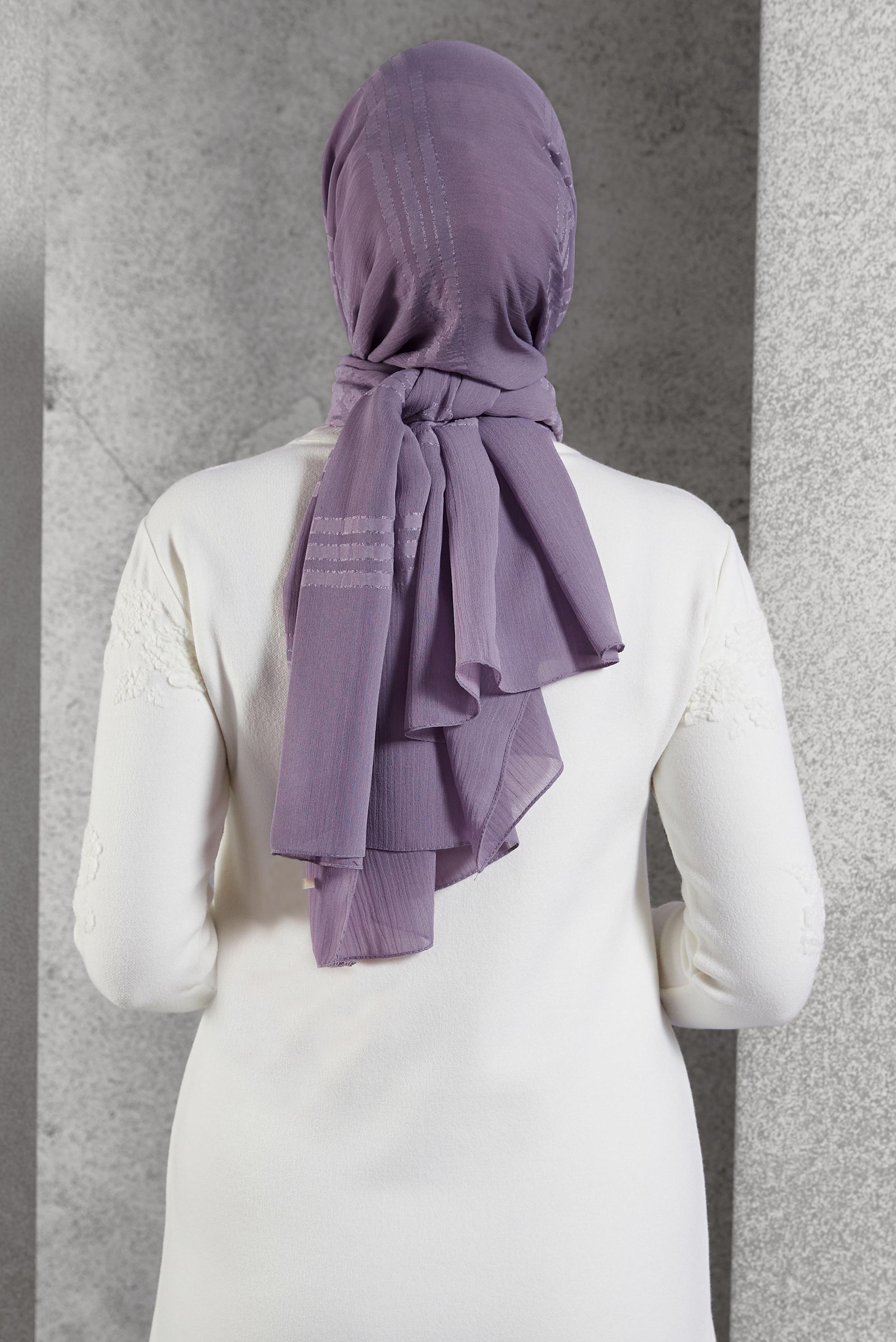 Vêtements hijab POURPRE CHÂLE ALVINA 8446