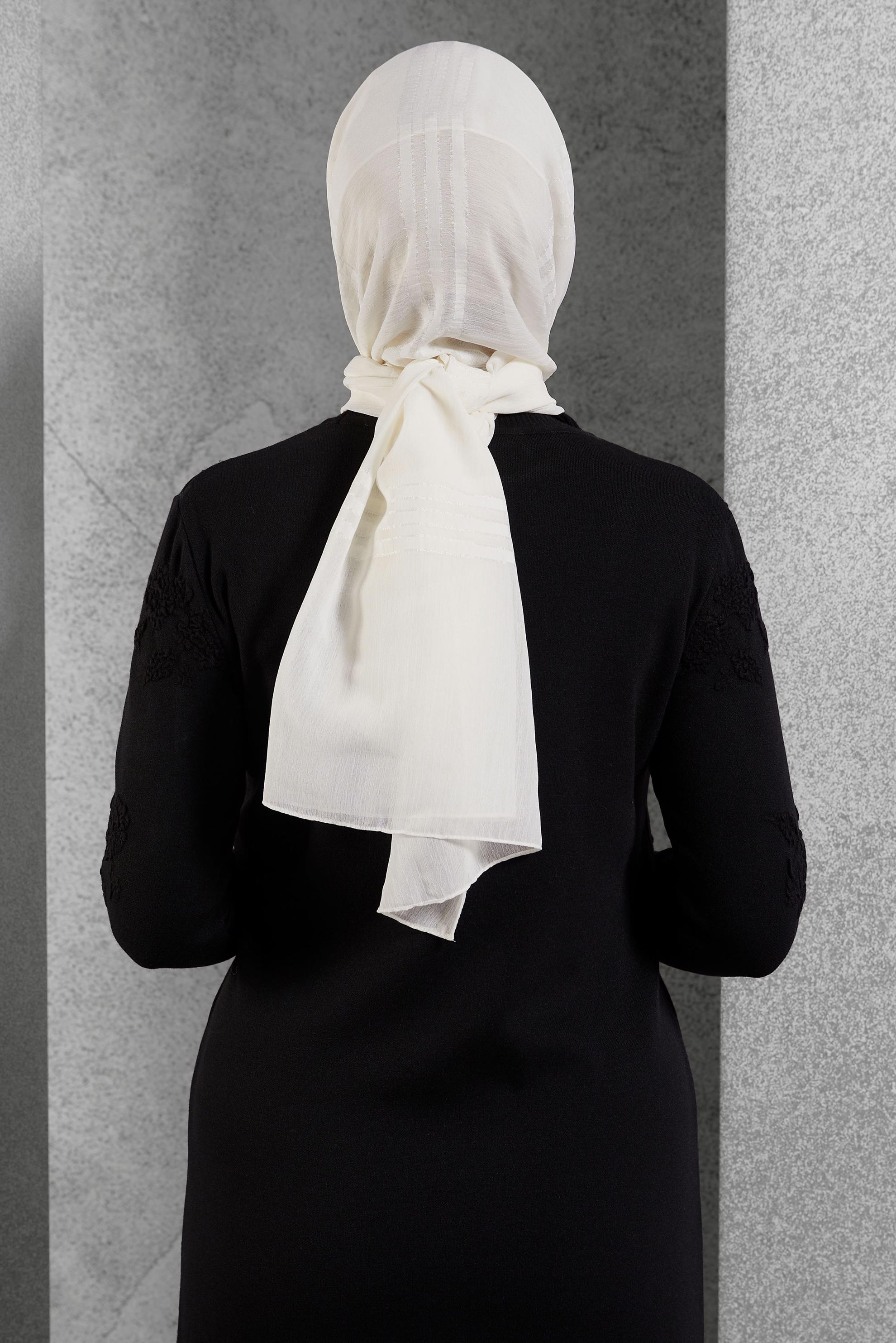 Vêtements hijab ÉCRUE CHÂLE ALVINA 8446