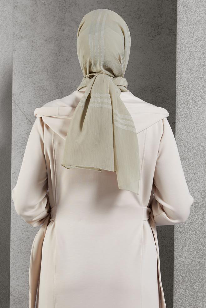 Vêtements hijab BEIGE CHÂLE ALVINA 8446 - ALVİNA